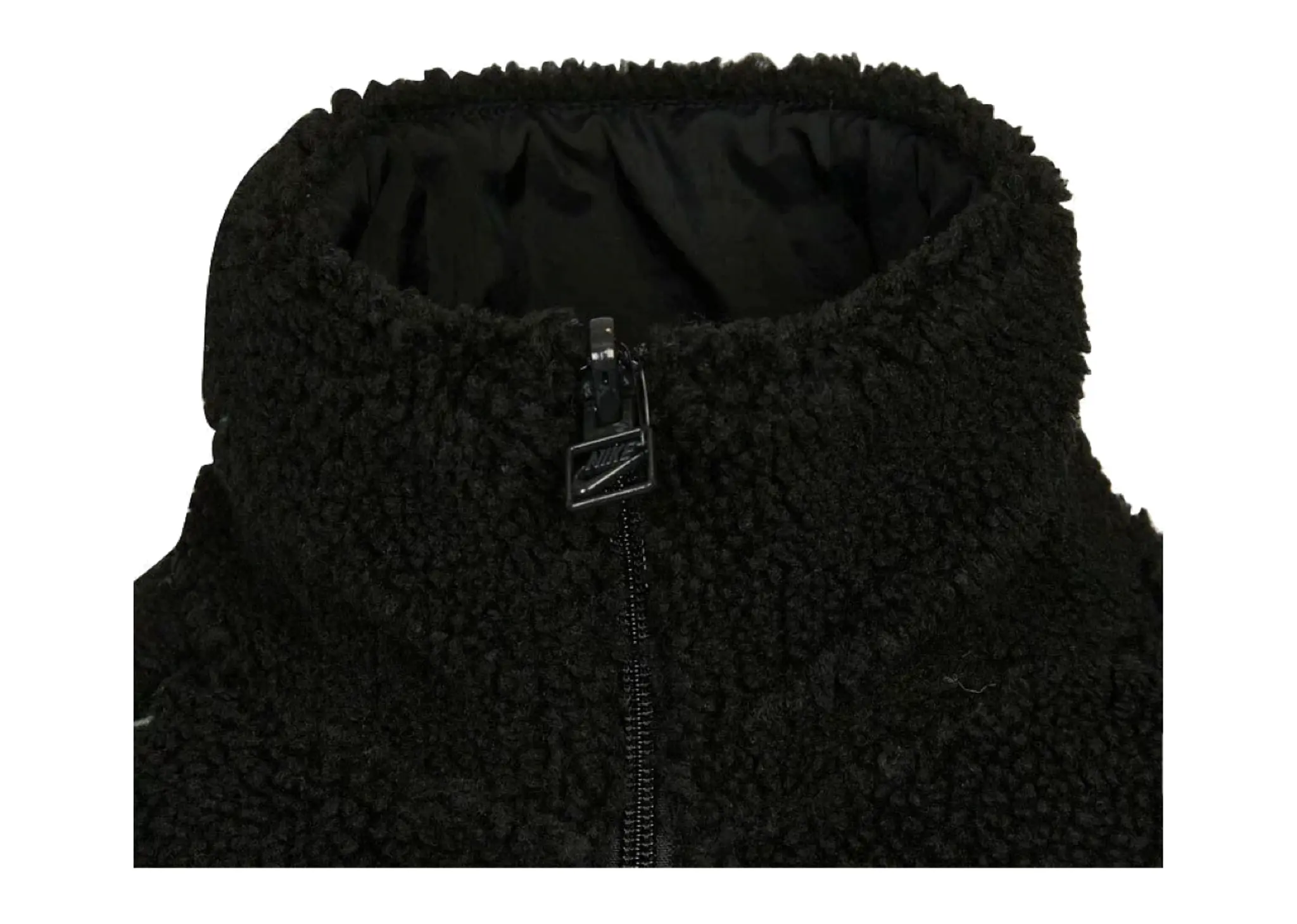 Nike Big Swoosh Reversible Boa Jacket Black White (Asia Sizing) - photo 5