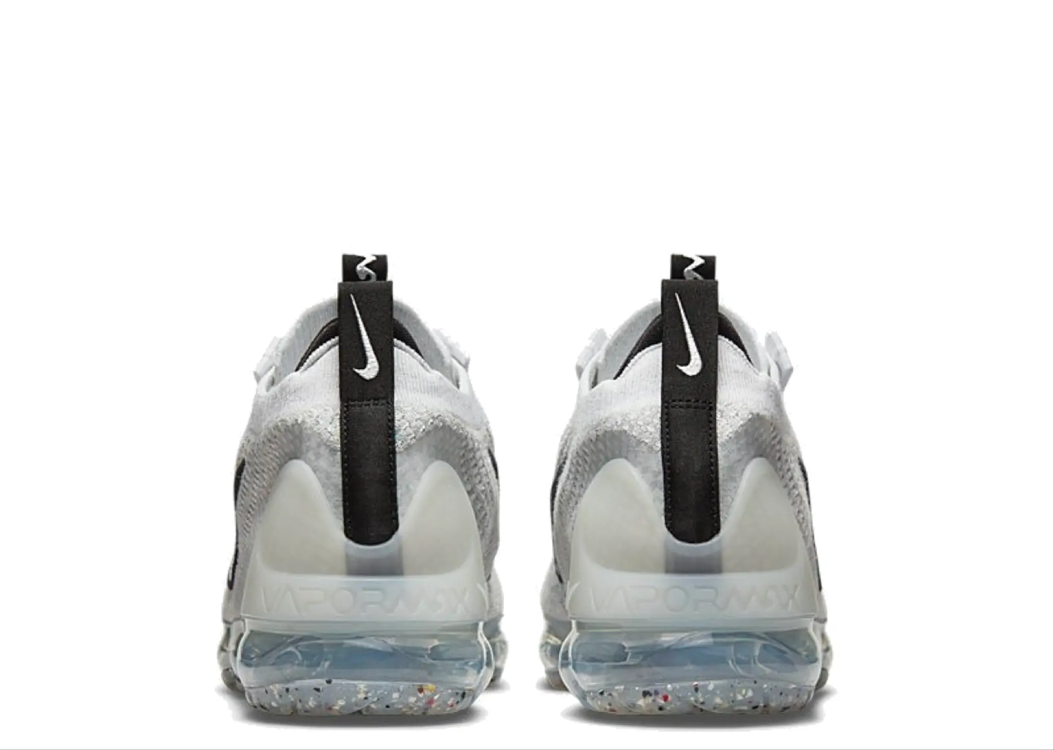 Nike Air VaporMax 2021 FK White Black Metallic Silver - photo 3