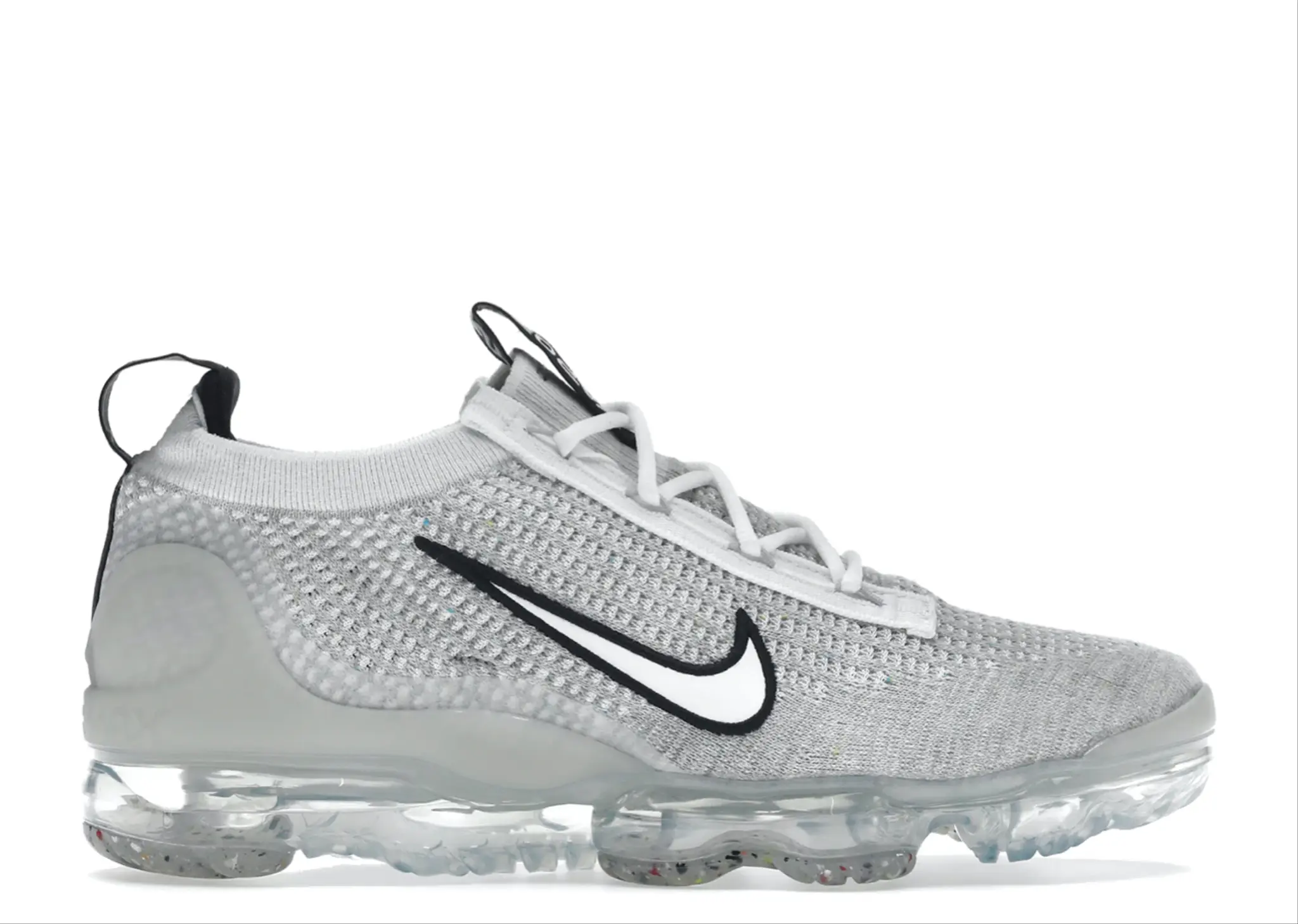 Nike Air VaporMax 2021 FK White Black Metallic Silver