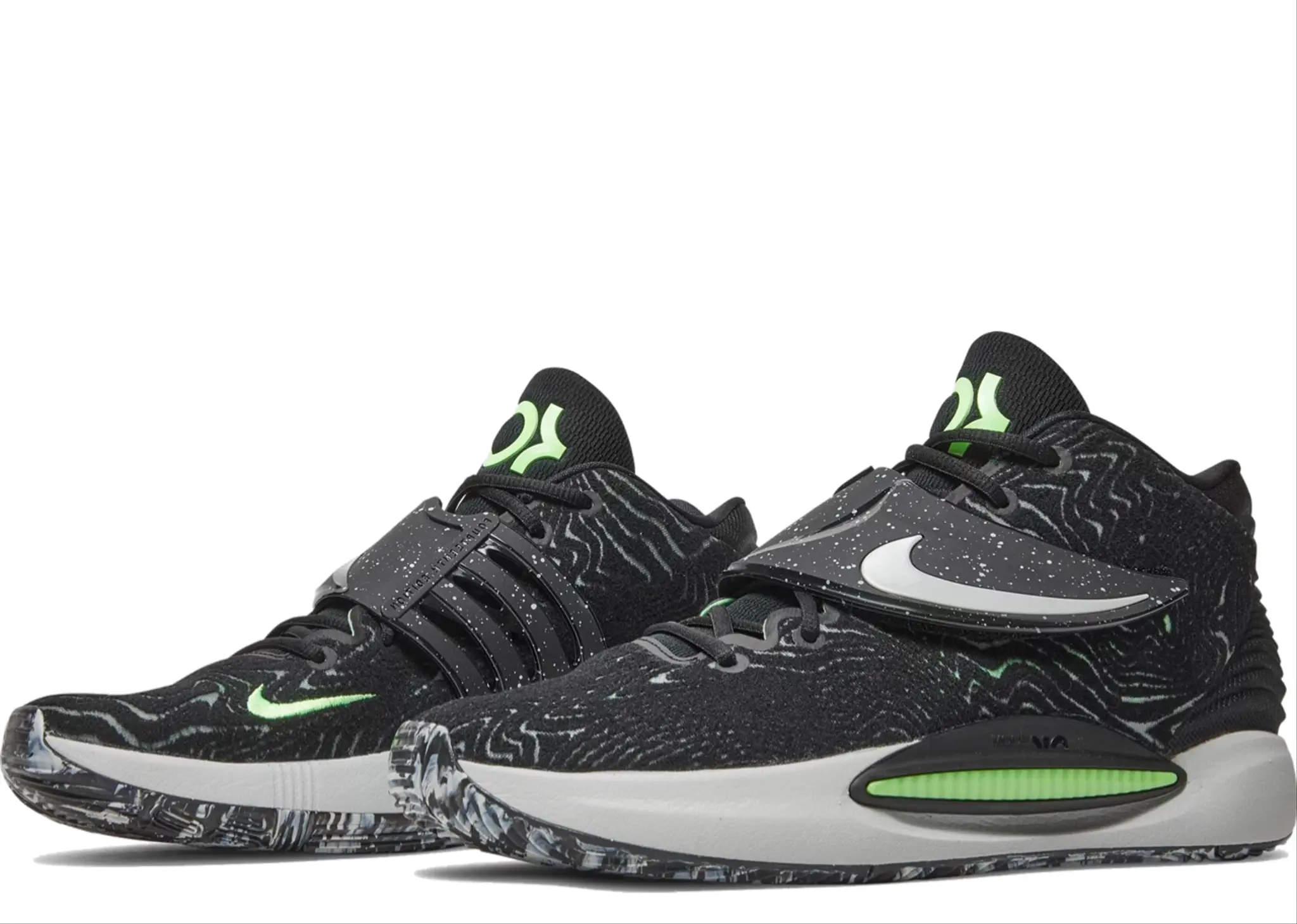 Nike KD 14 Black Lime Glow - photo 2