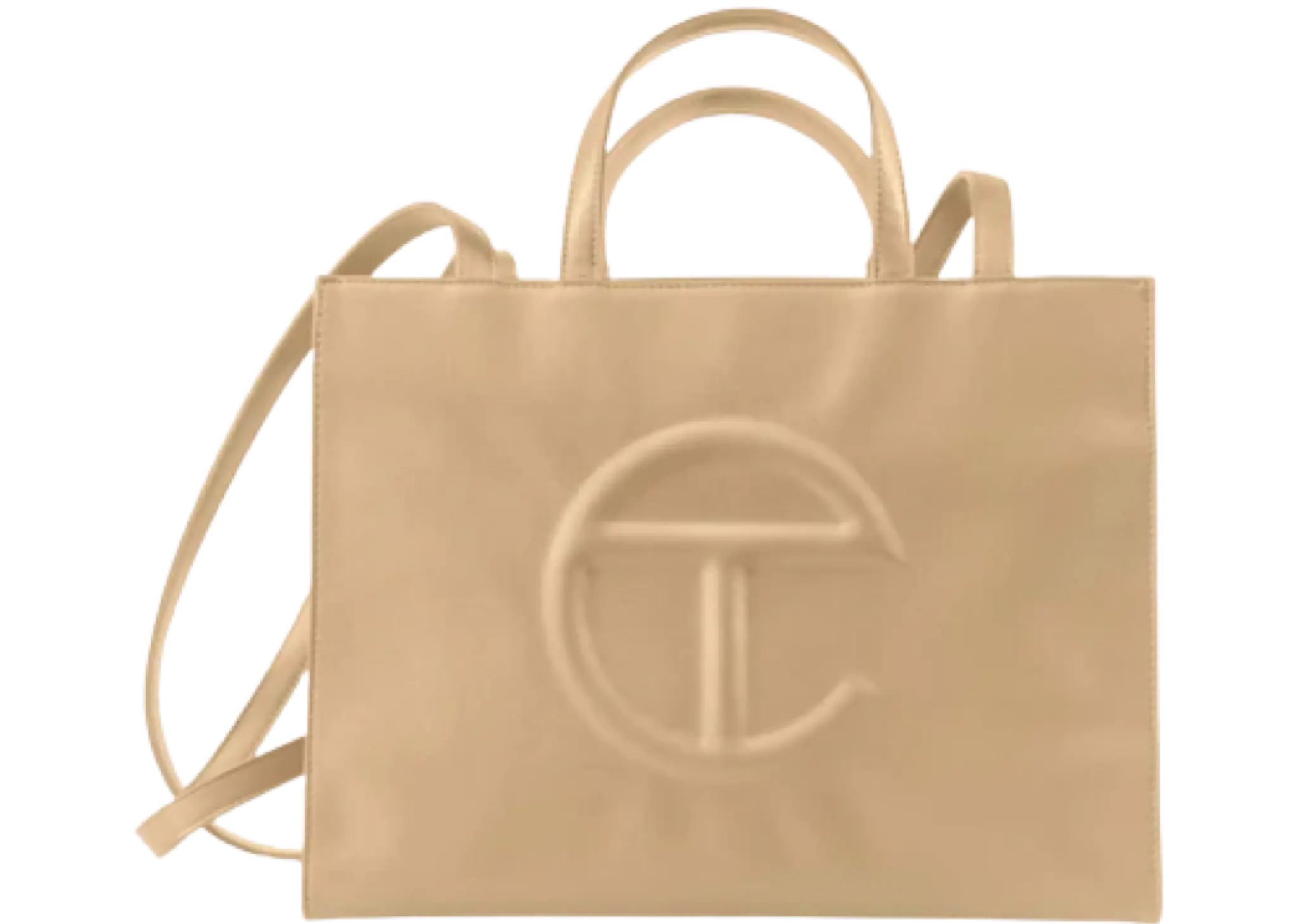 Medium Cream Shopping Bag