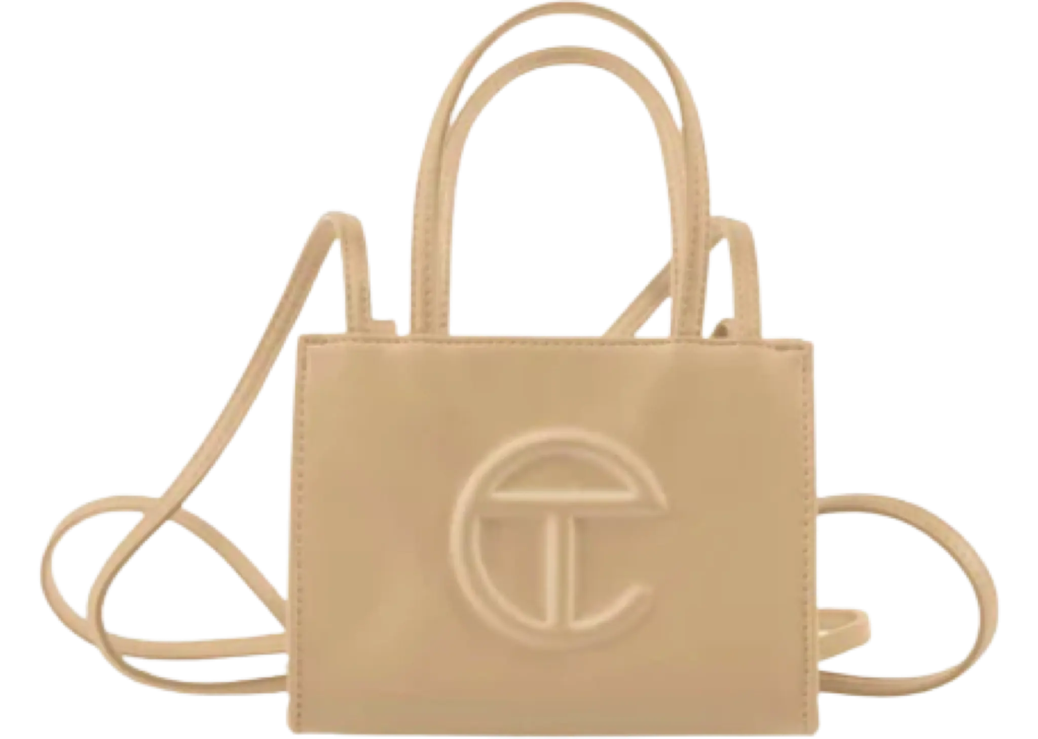 Telfar Small Cream Shopping Bag