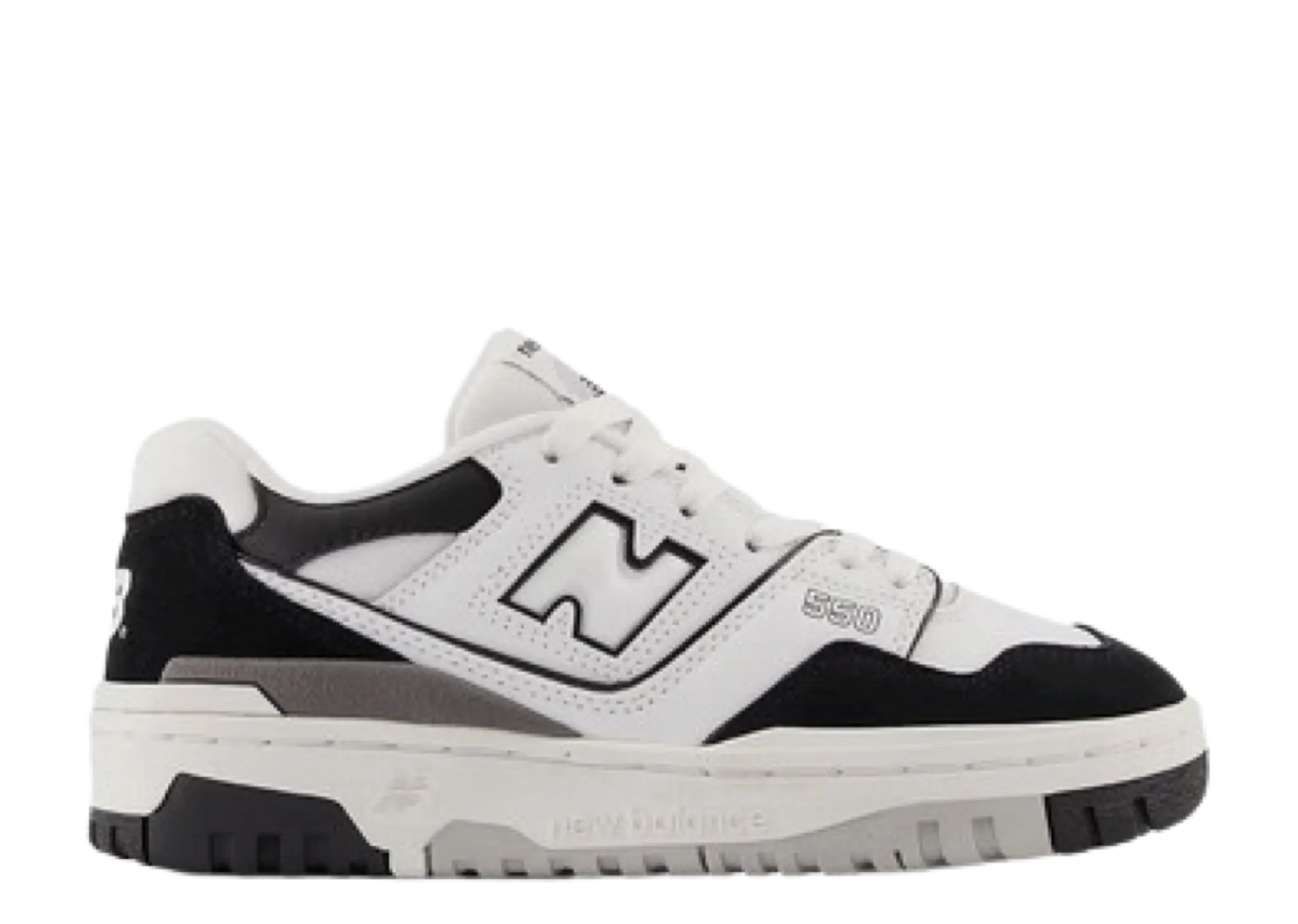 New Balance 550 White Black Rain Cloud (Grade School)
