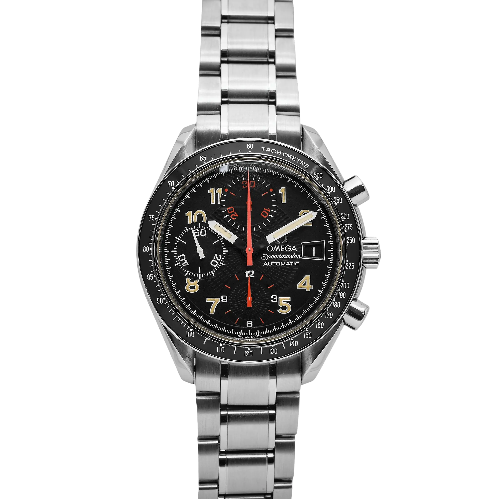 Omega Speedmaster Reduced JDM "Cosmos" Black Dial Ref : 3513.53.00
