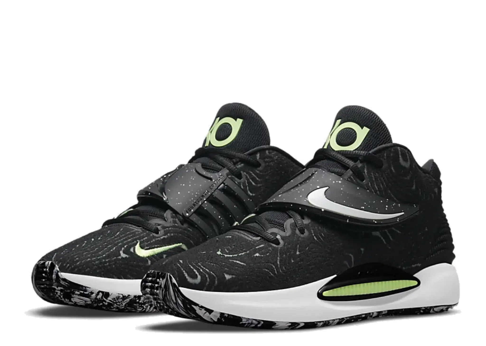Nike KD 14 EP Black Lime - photo 2