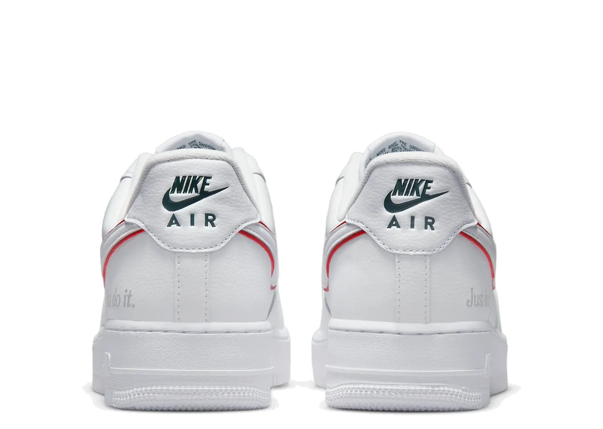 Nike Air Force 1 Low Just Do It White Silver University Red - photo 3