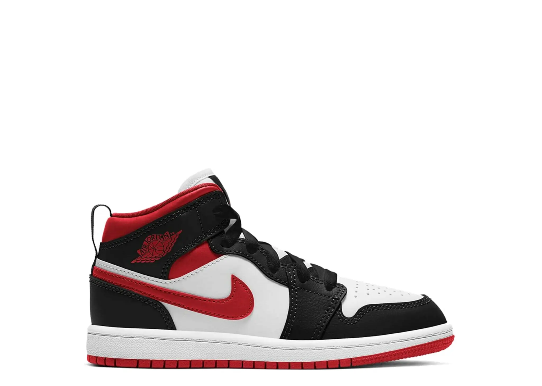Air Jordan 1 Mid Gym Red Black White (Pre-School)
