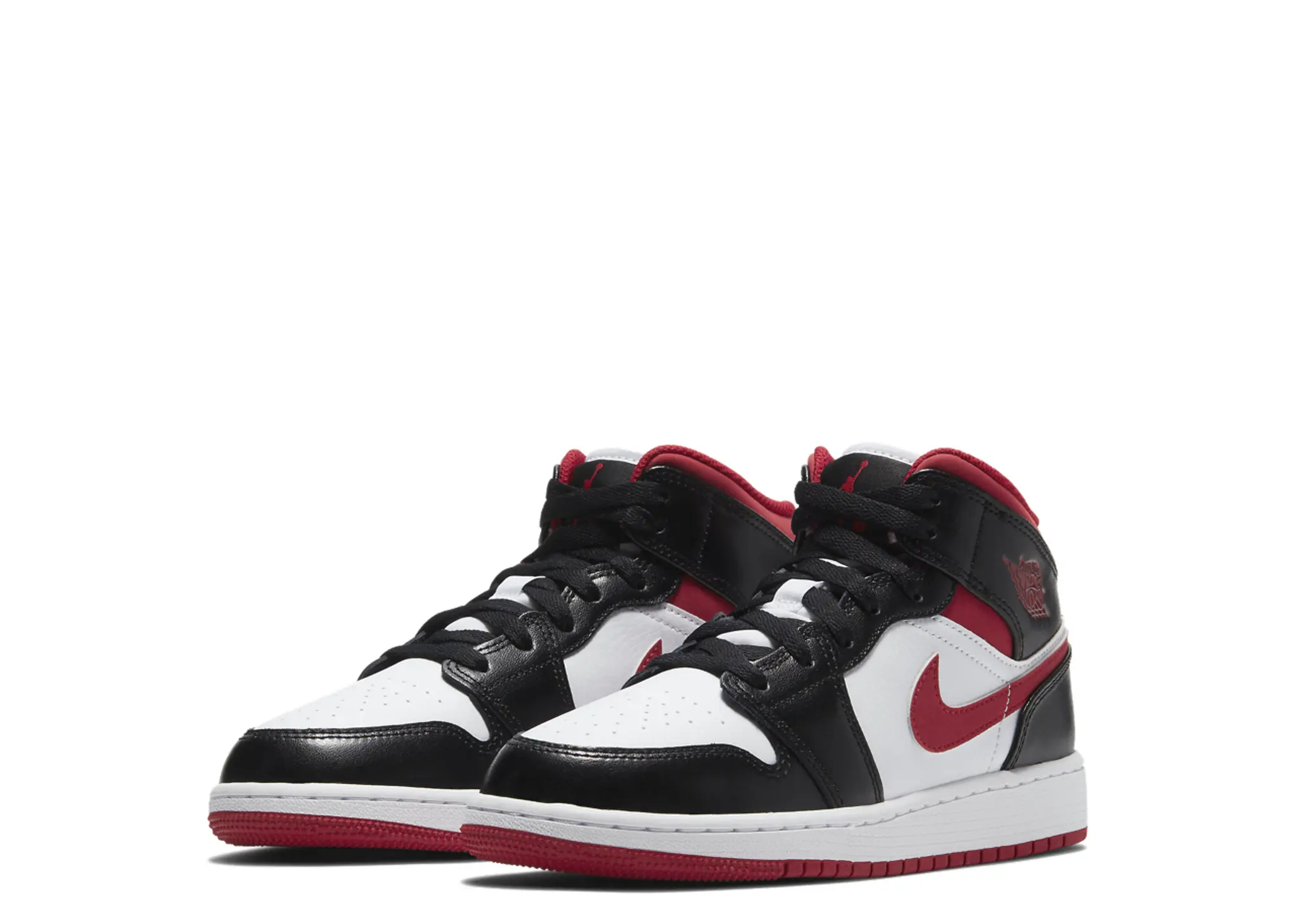 Air Jordan 1 Mid Gym Red Black White (Pre-School) - photo 2