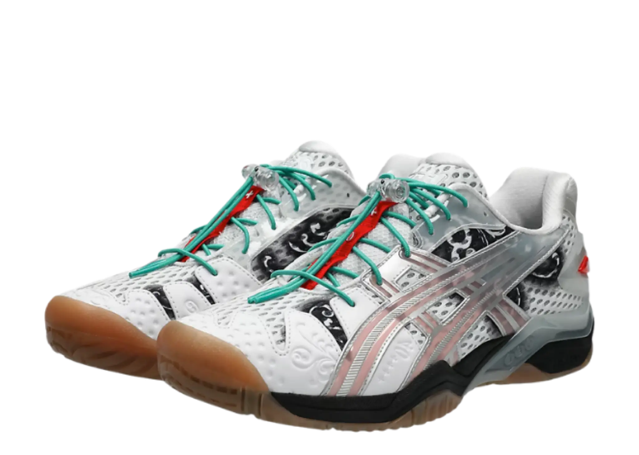 ASICS Gel-Resolution 5 Little Tokyo Table Tennis White Red - photo 2