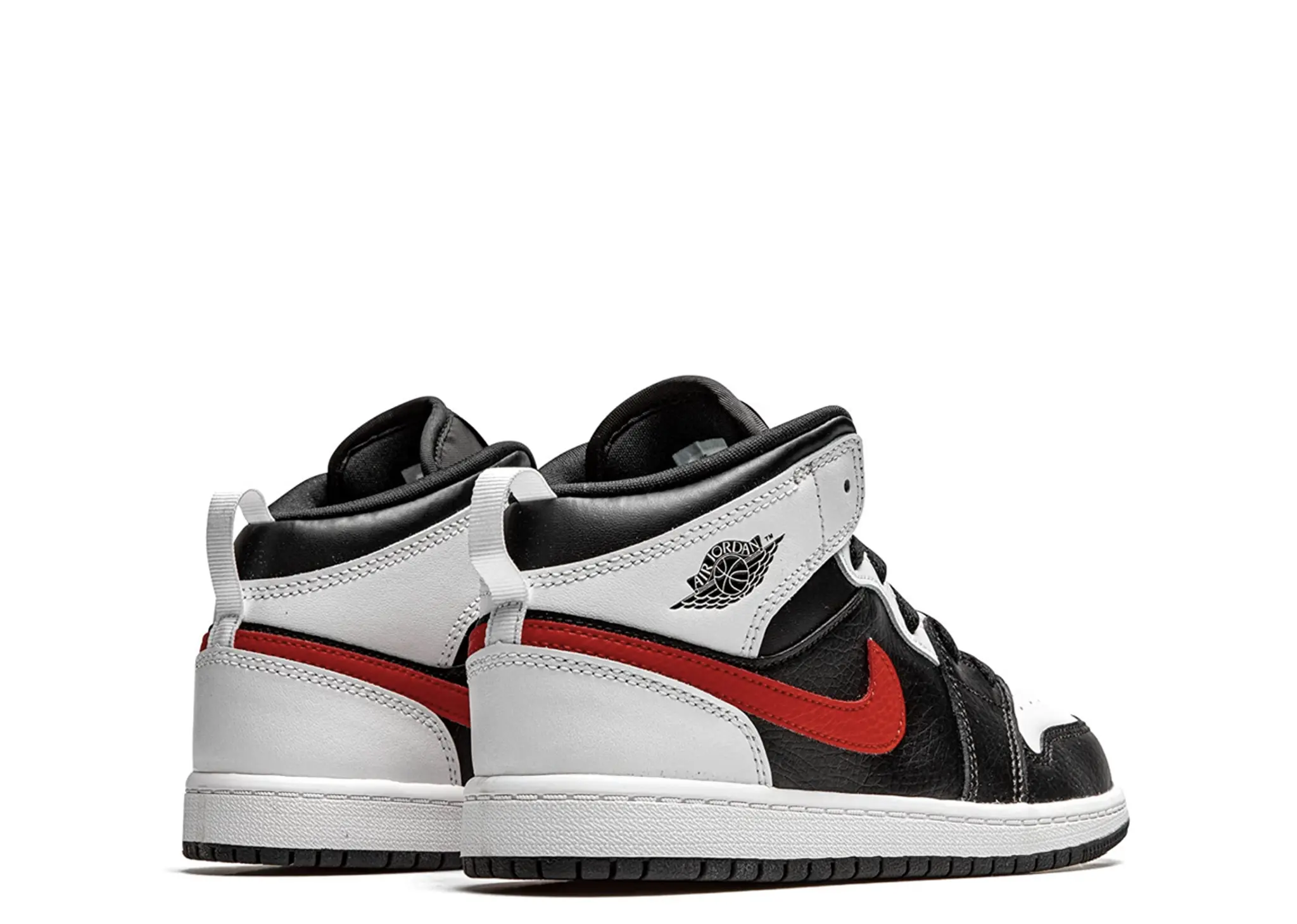 Air Jordan 1 Mid White Black Chile Red (Pre-School) - photo 3