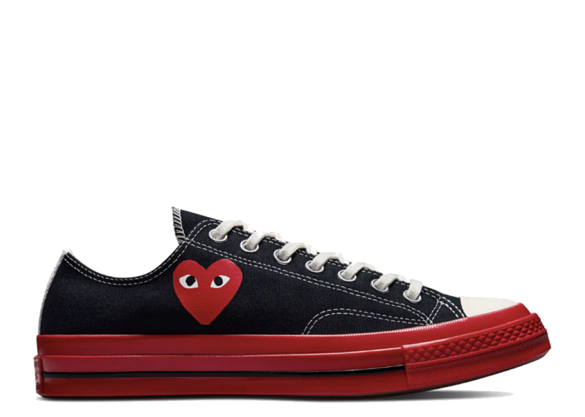 Converse Chuck Taylor All-Star 70's Ox Comme des Garcons PLAY Black Red Midsole