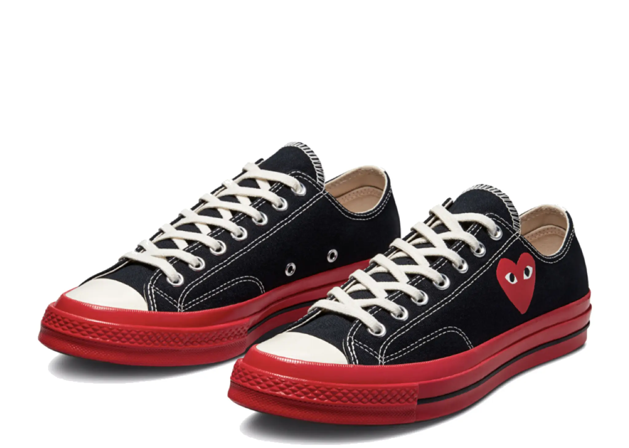 Converse Chuck Taylor All-Star 70's Ox Comme des Garcons PLAY Black Red Midsole - photo 2