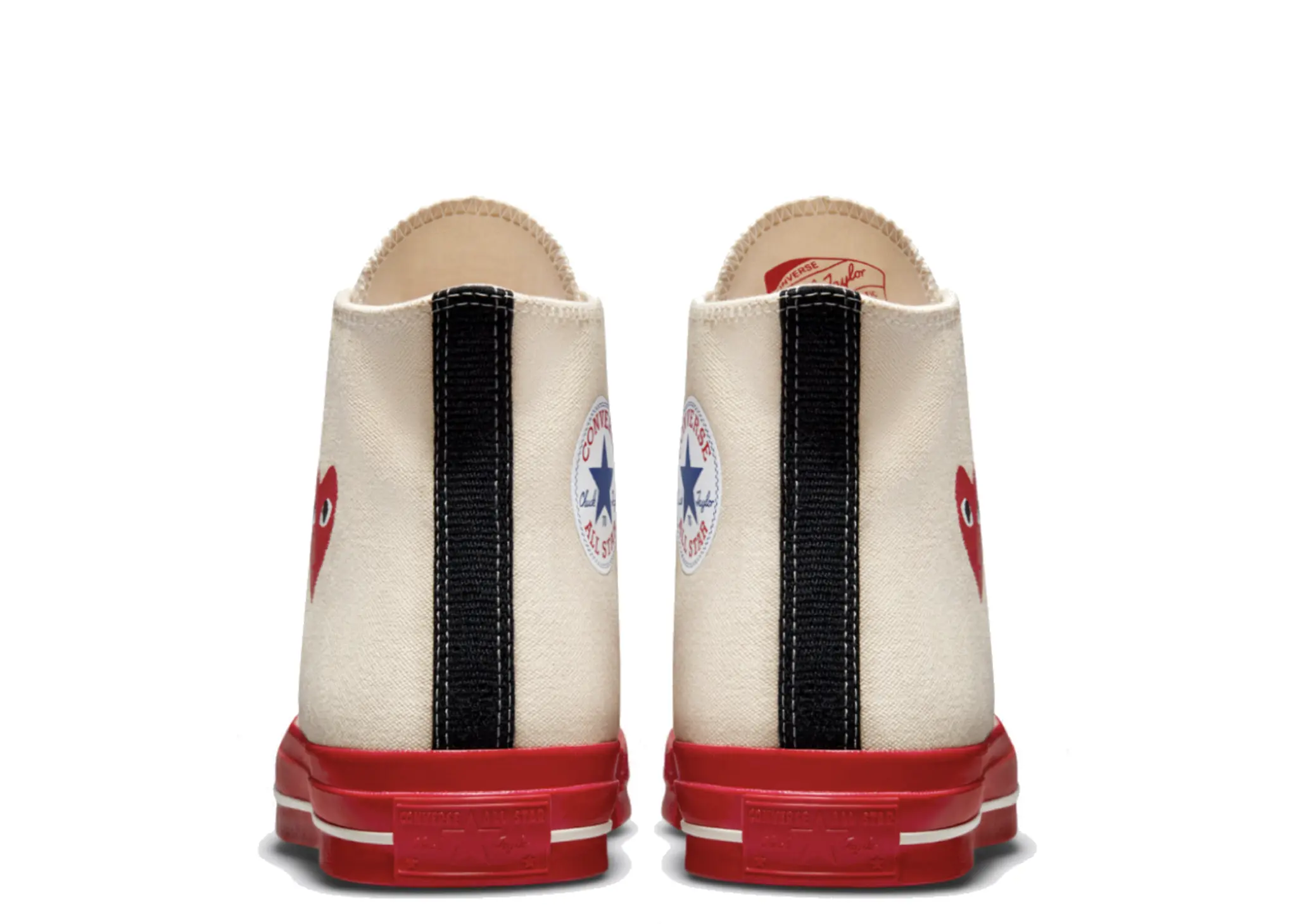 Converse Chuck Taylor All-Star 70's High Comme des Garcons PLAY Egret Red Midsol - photo 3
