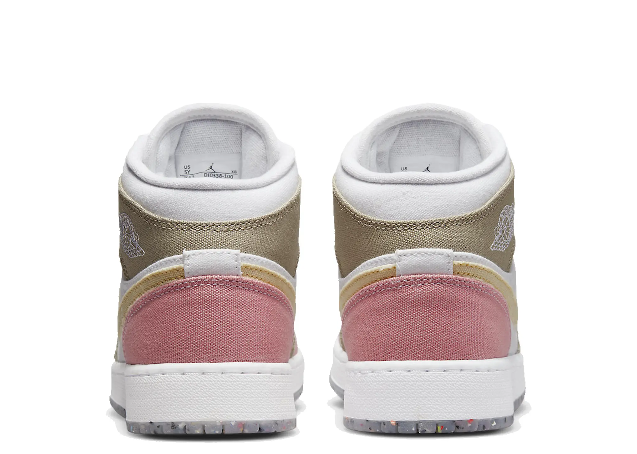Air Jordan 1 Mid SE Pastel Vivid Green Grind (Grade School) - photo 3