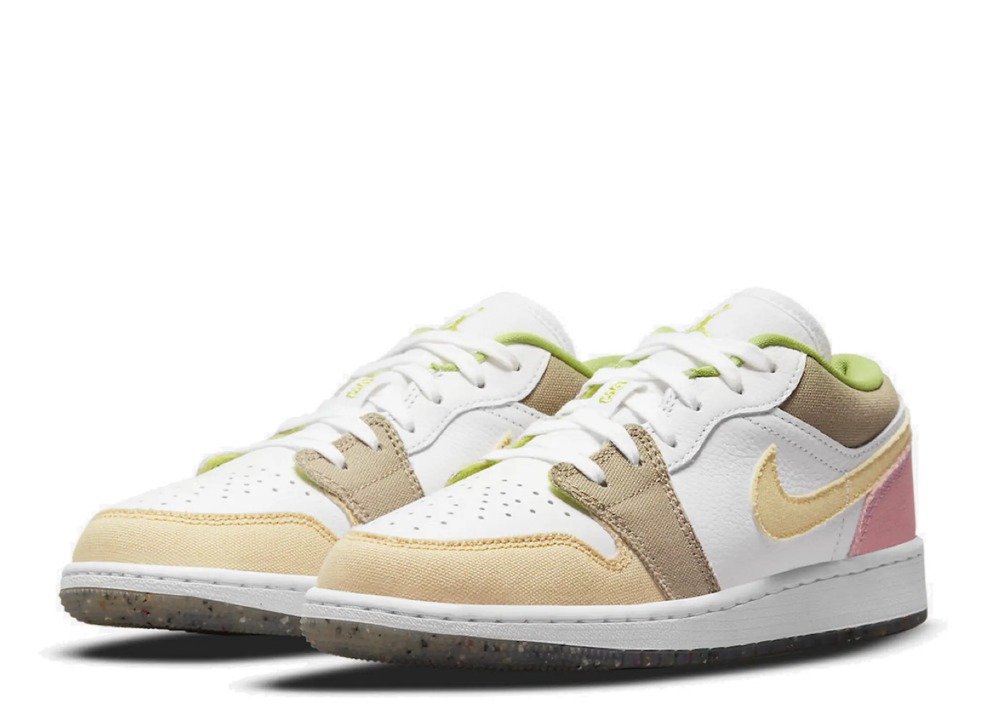Air Jordan 1 Low Pastel Grind Vivid Green (Grade School) - photo 2