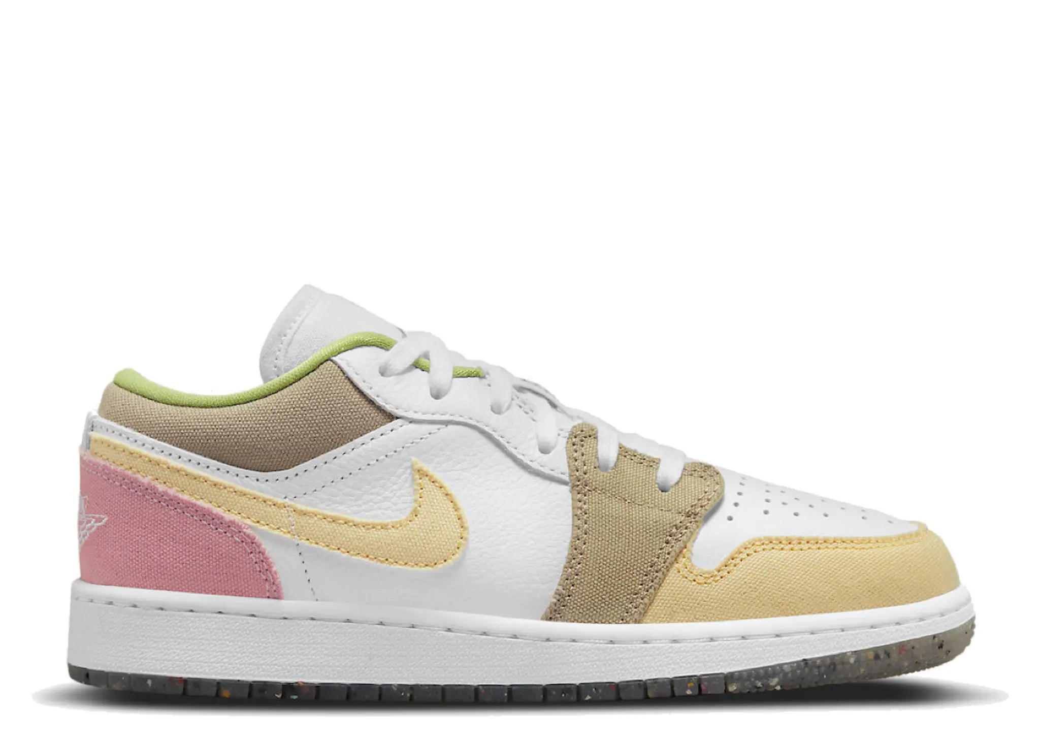 Air Jordan 1 Low Pastel Grind Vivid Green (Grade School)