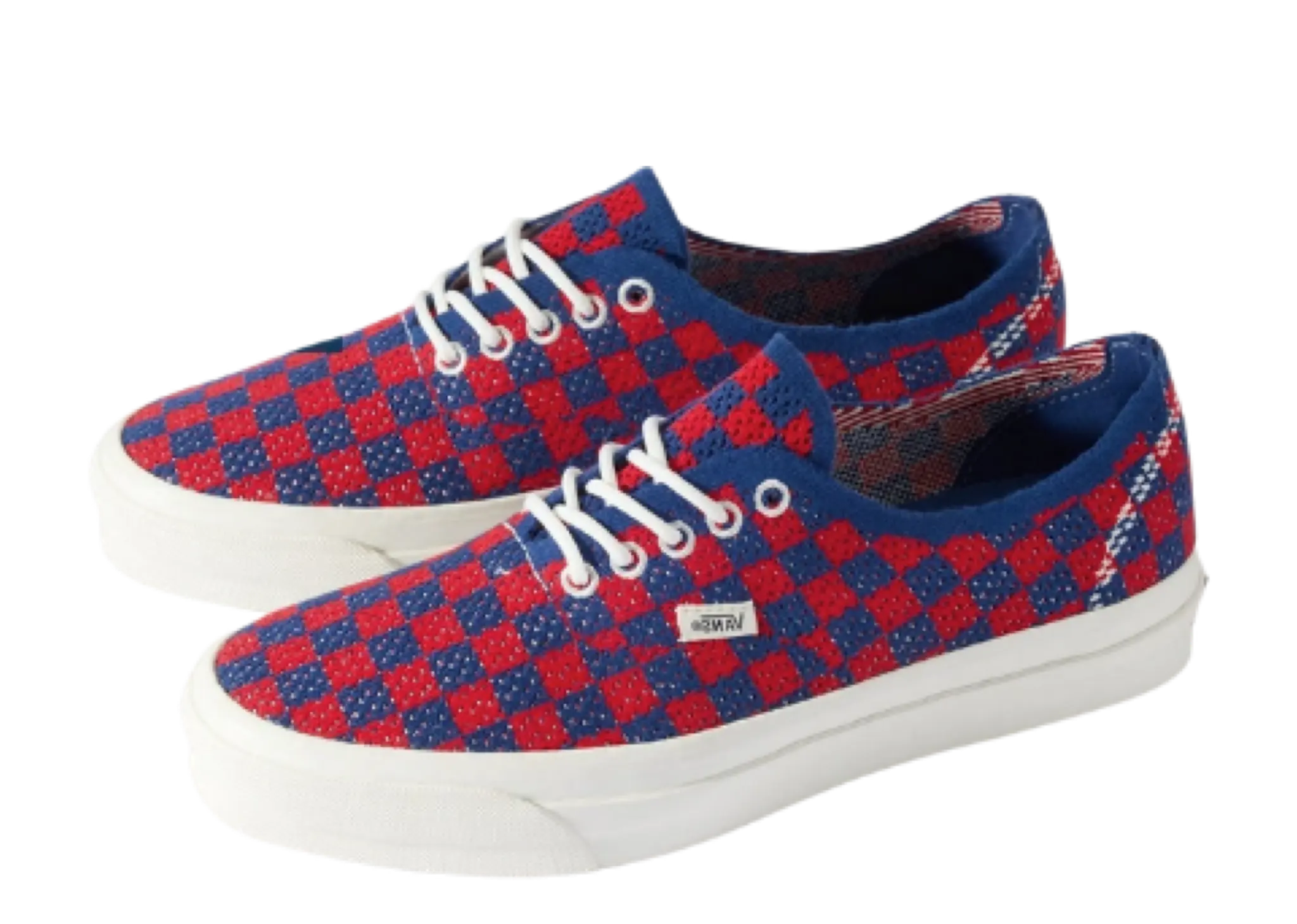 Vans LX Authentic 44 EK Punk Check Red Blue - photo 2