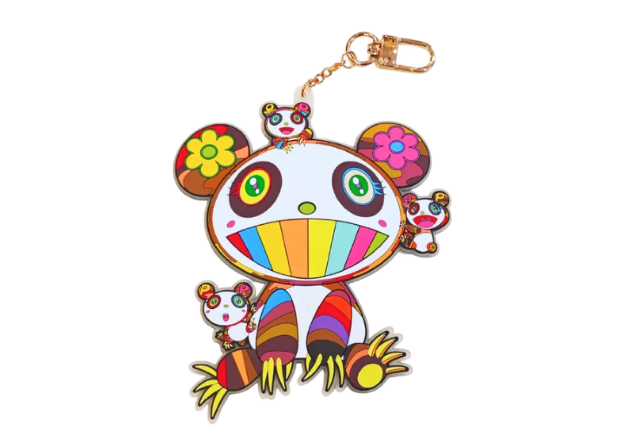 Takashi Murakami Rubber Keyring Seated Panda Parent