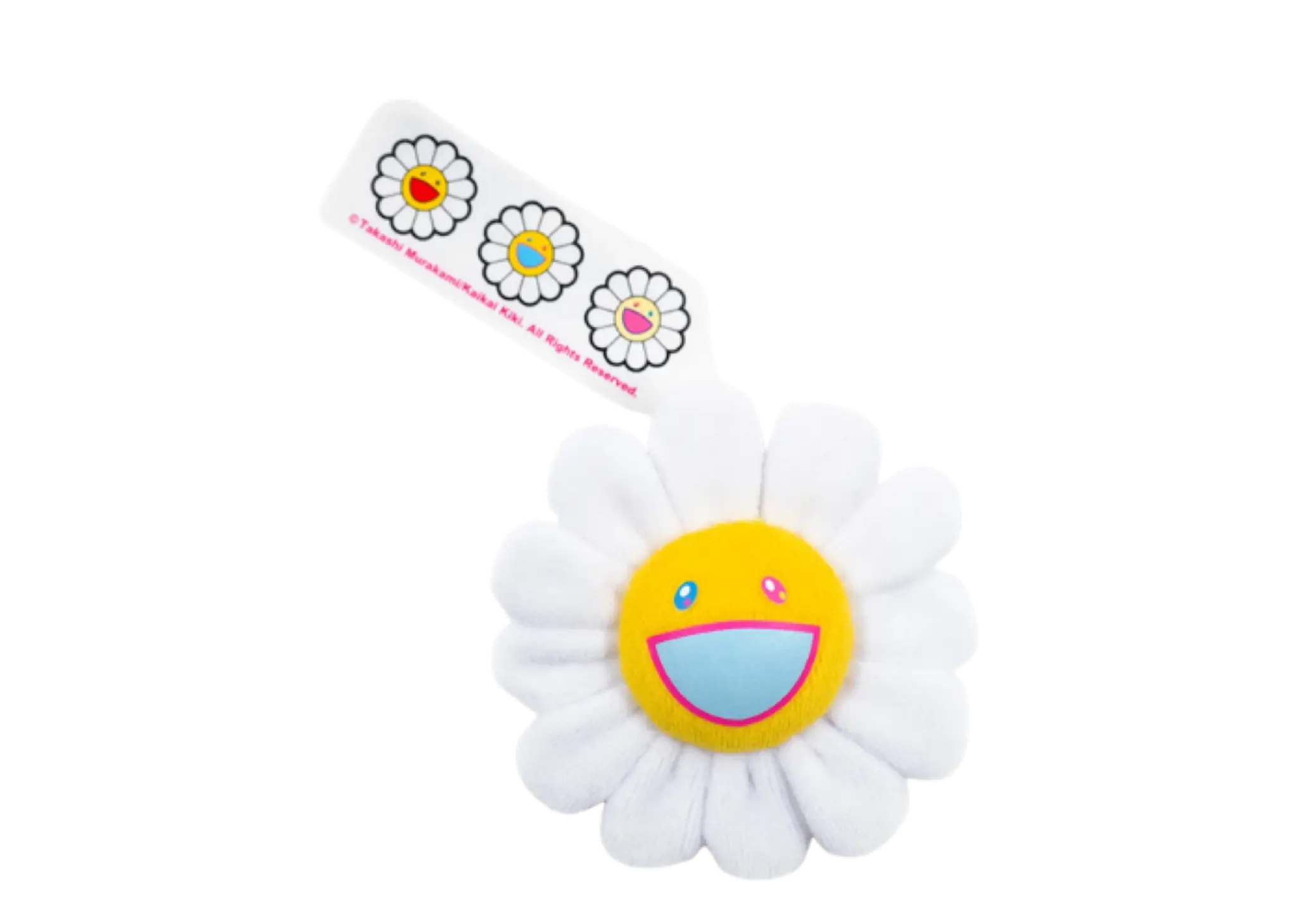Takashi Murakami Keychain Pin White Yellow