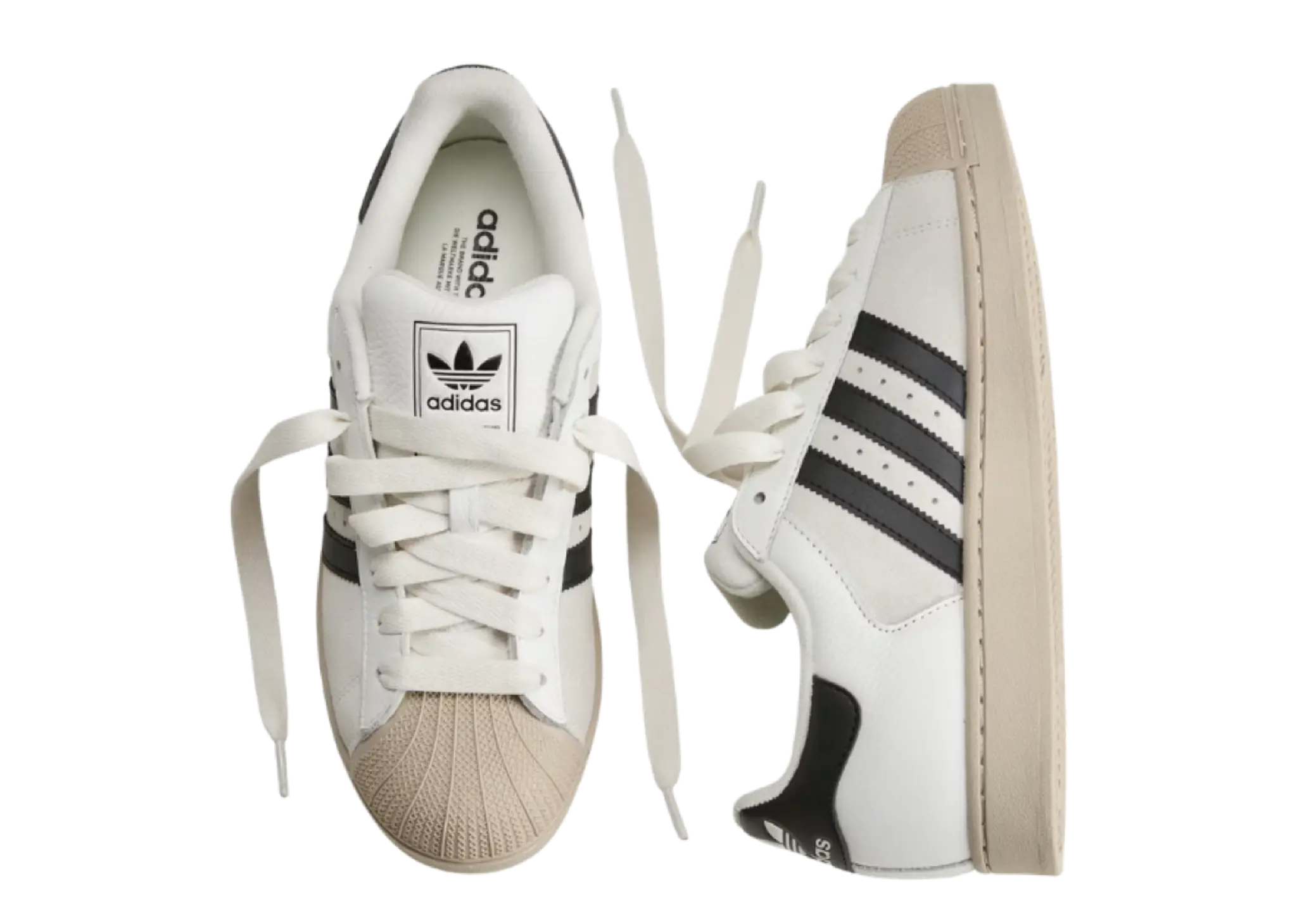 Adidas Superstar II Core White Core Black Khaki Three - photo 3