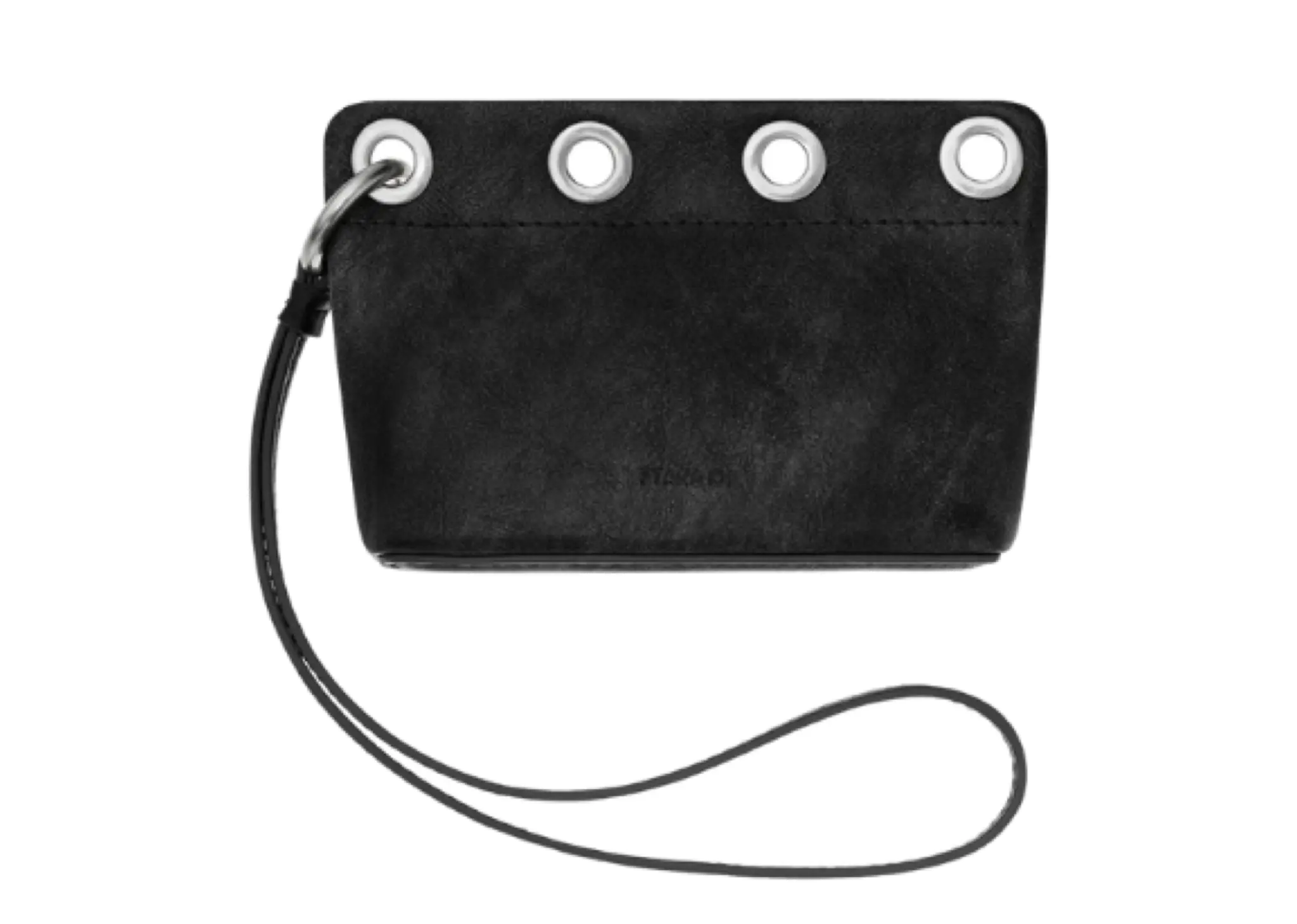 Stand Oil Loop Eyelet Pouch Dark Gray