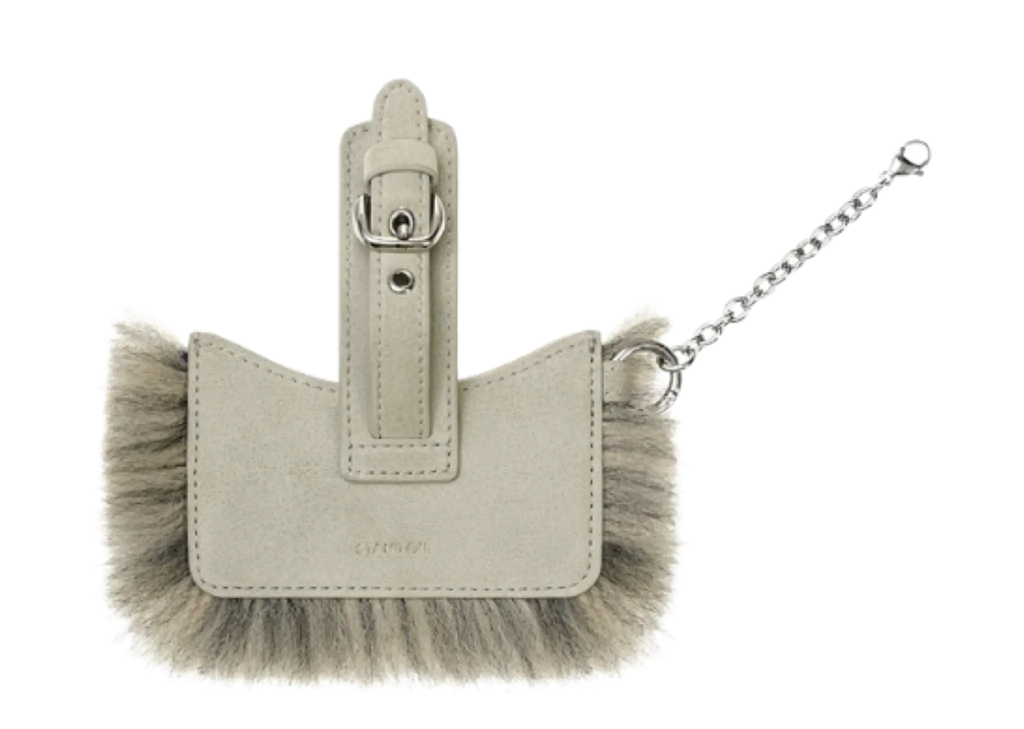 Stand Oil Stud Fur Keyring Beige - photo 3