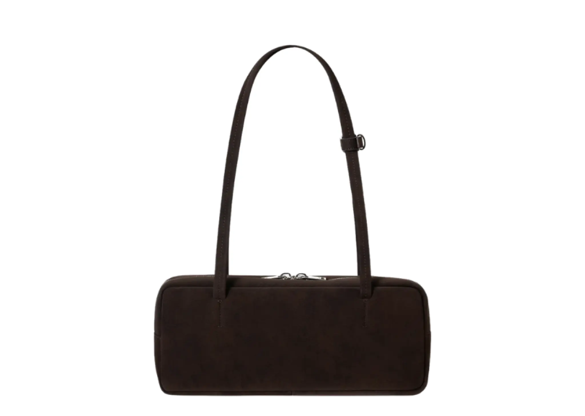Stand Oil More Baguette Bag Suede Marron - photo 3