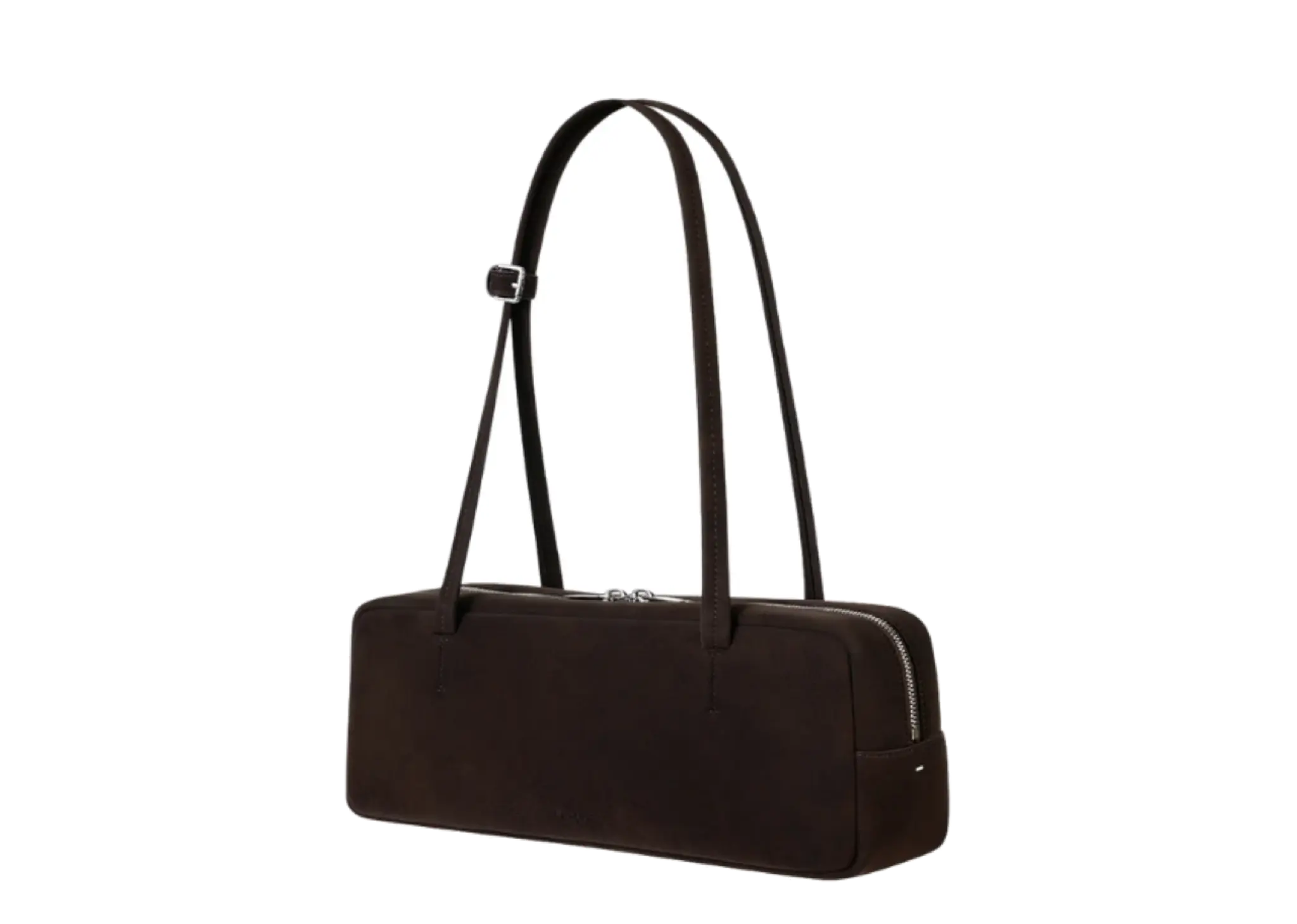 Stand Oil More Baguette Bag Suede Marron - photo 2