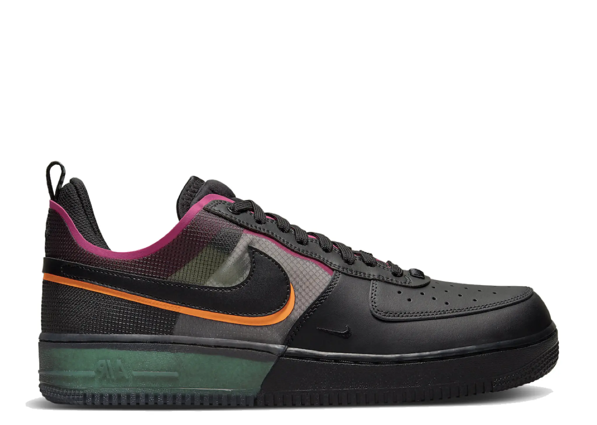 Nike Air Force 1 Low React Black Neon