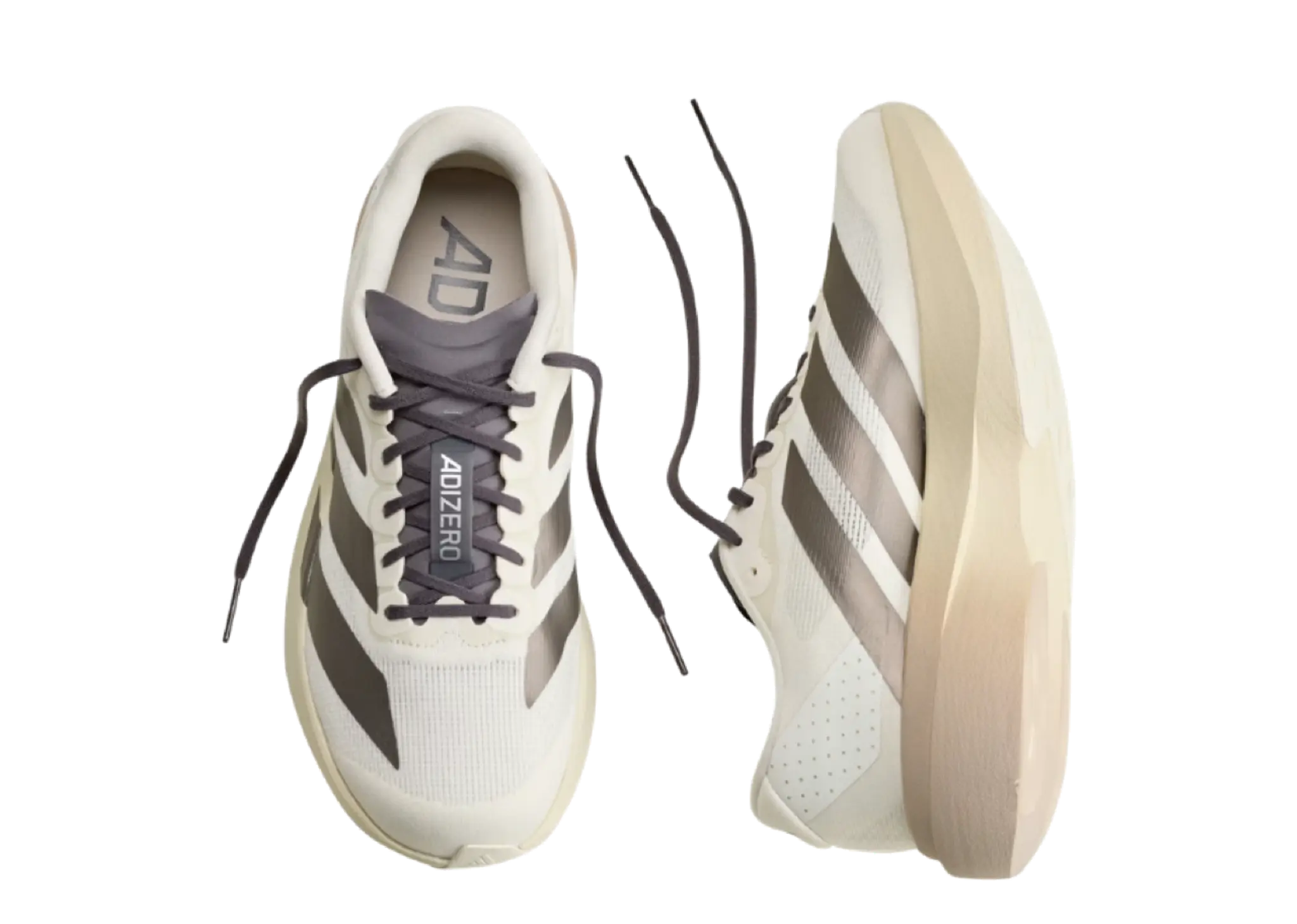 Adidas Adizero Evo SL Off White Aurora Coffee Metallic Matte Silver - photo 3