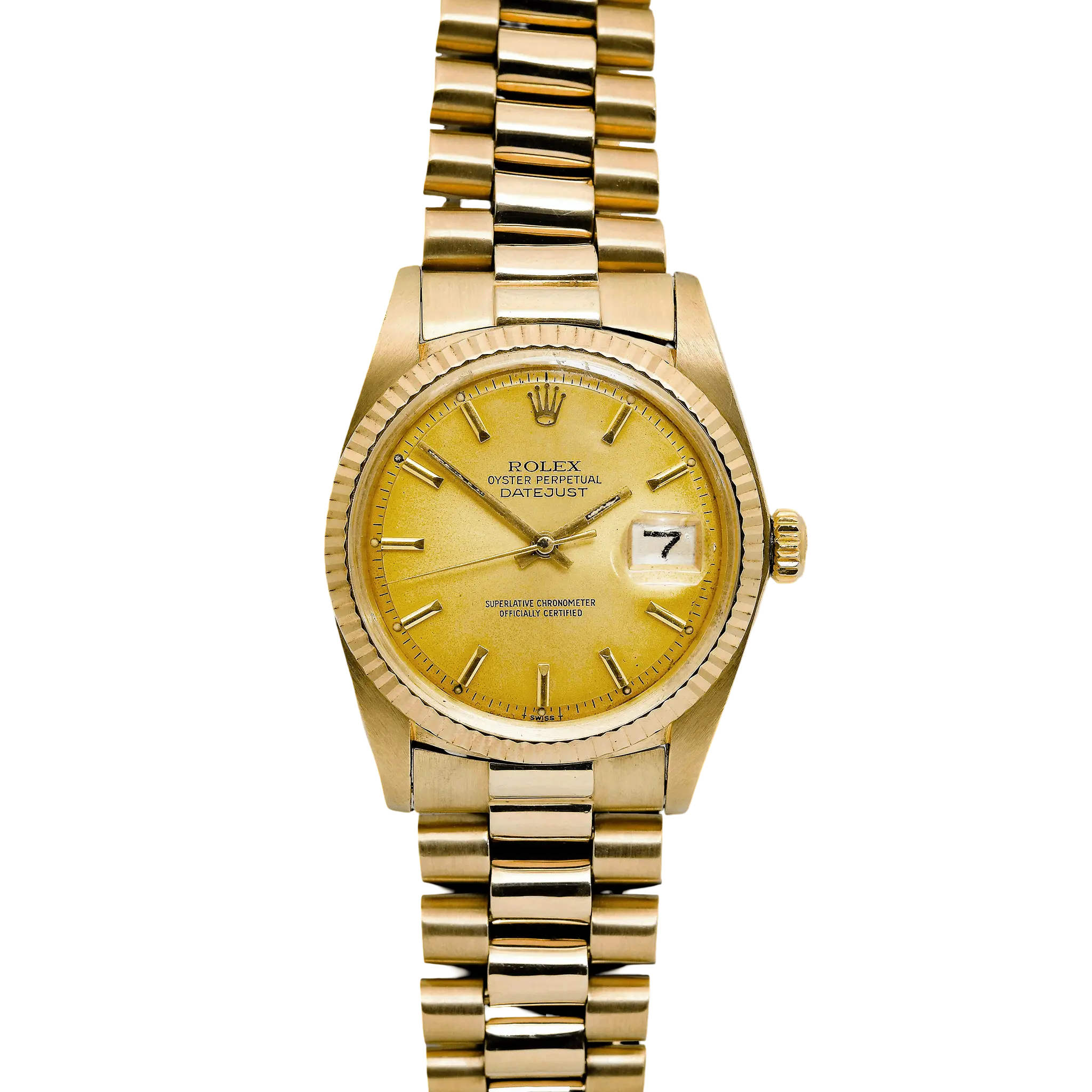 Rolex Datejust 18K Yellow Gold Ref : 1601/8
