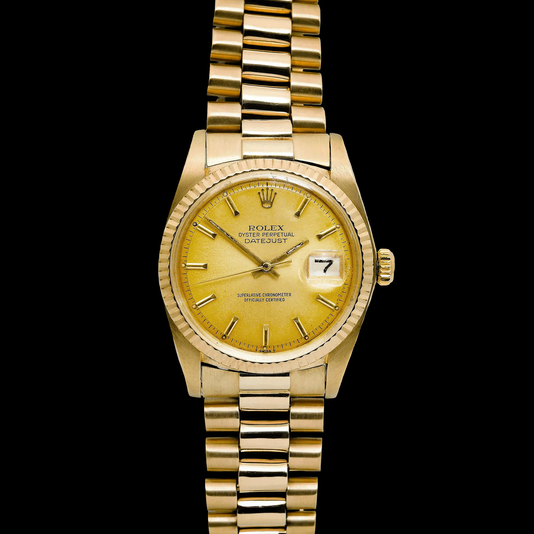 Rolex Datejust 18K Yellow Gold Ref : 1601/8 - photo 2