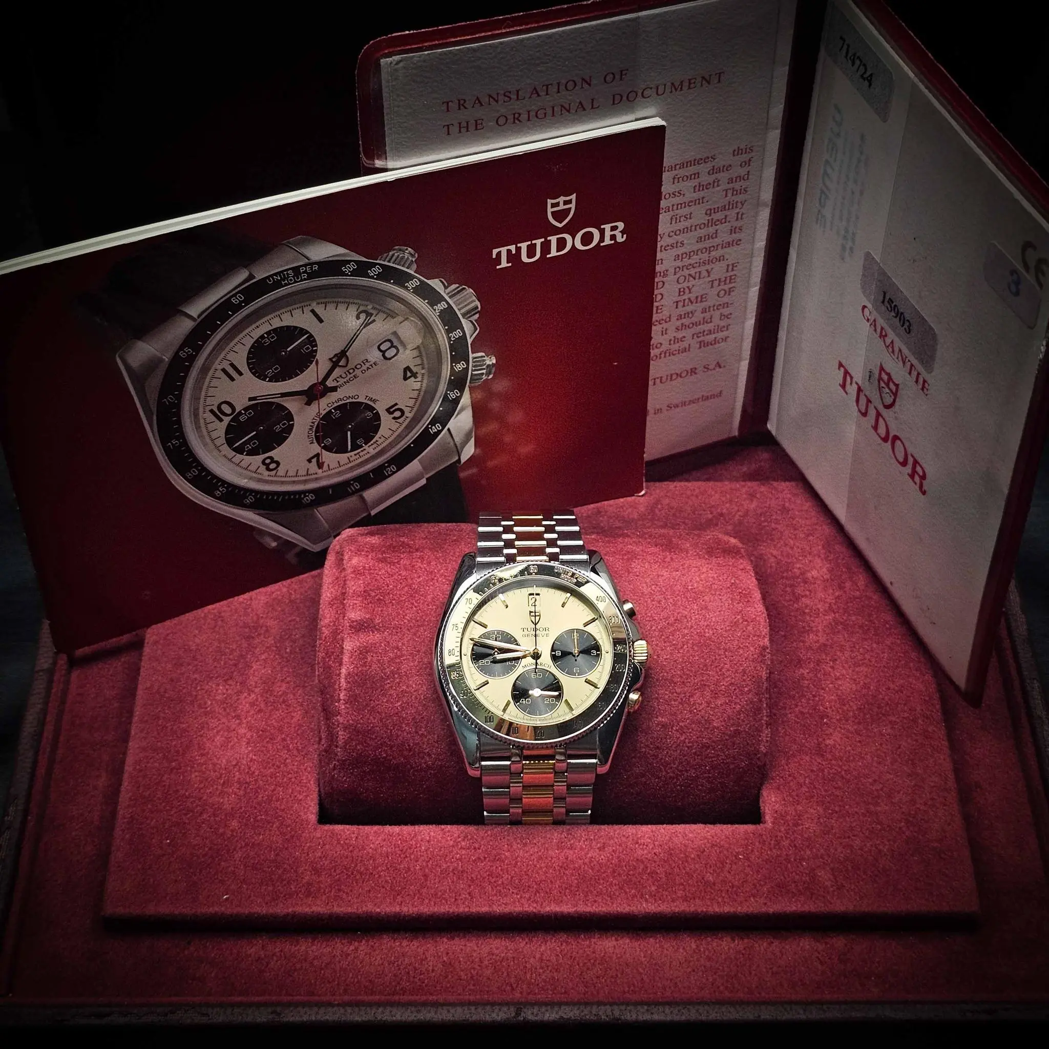 Tudor Monarch Chronograph 18K Two-Tone Ref : 15903 - photo 6