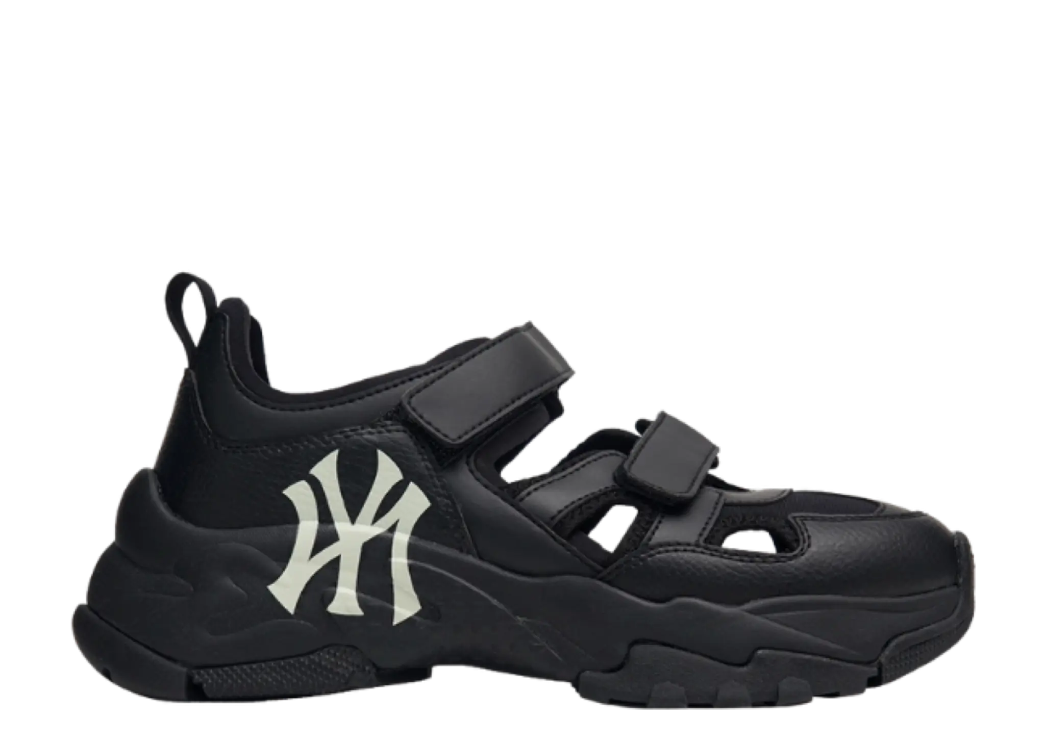 MLB Bigball Chunky Mask New York Yankees Black Sandals (Women's)