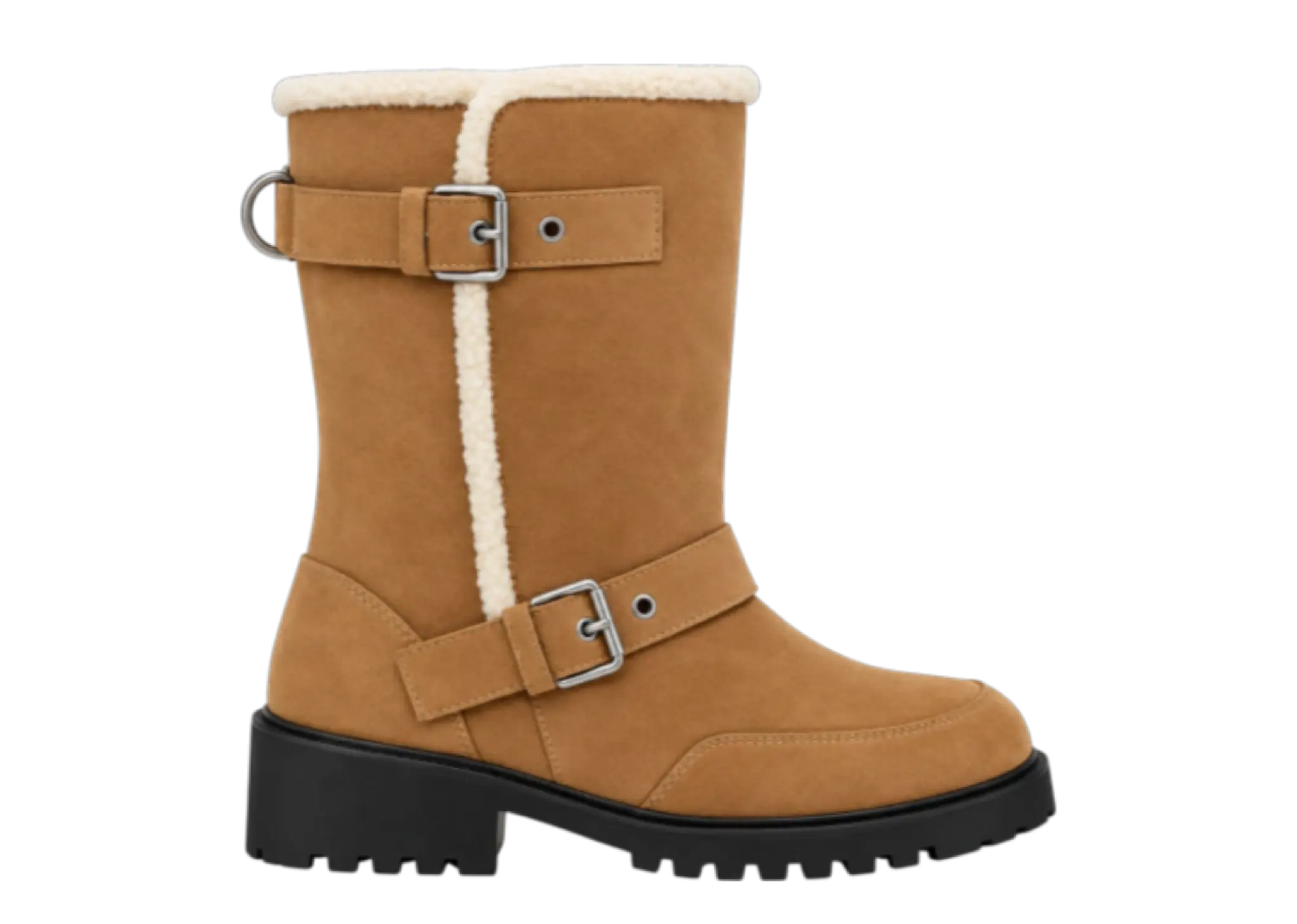 Stand Oil Hatched Shearling Boots Camel (Women's)