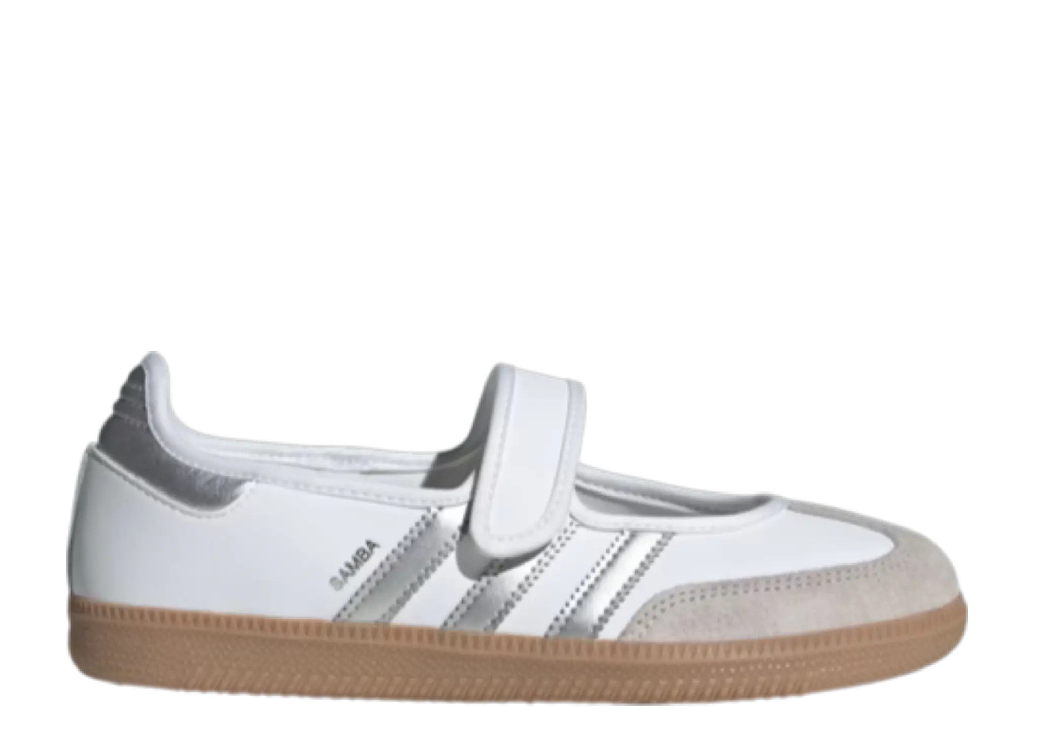 Adidas Samba Jane Cloud White Silver Metallic Gum (Women's)