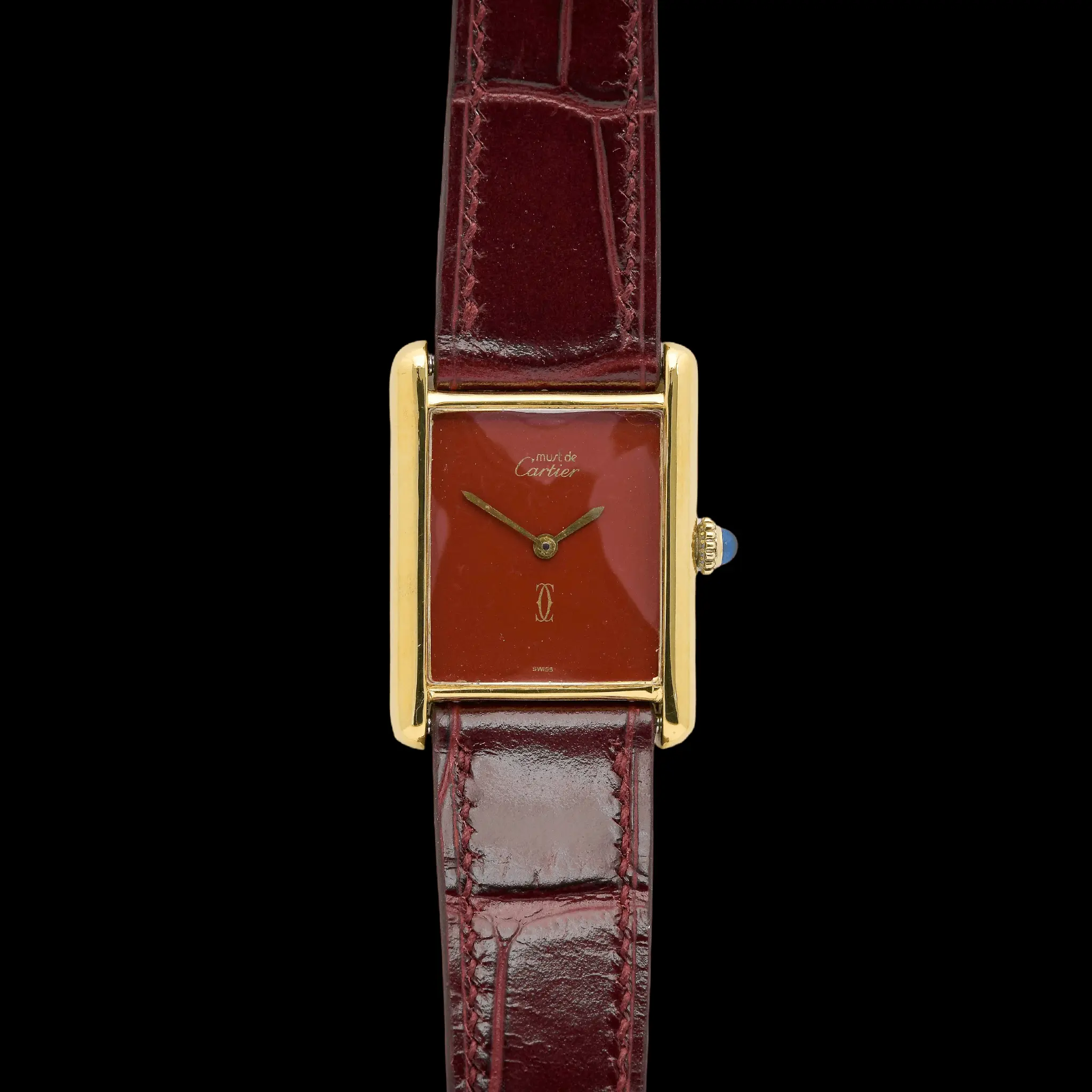 Cartier Tank Must Large Red Dial Vermeil - photo 2