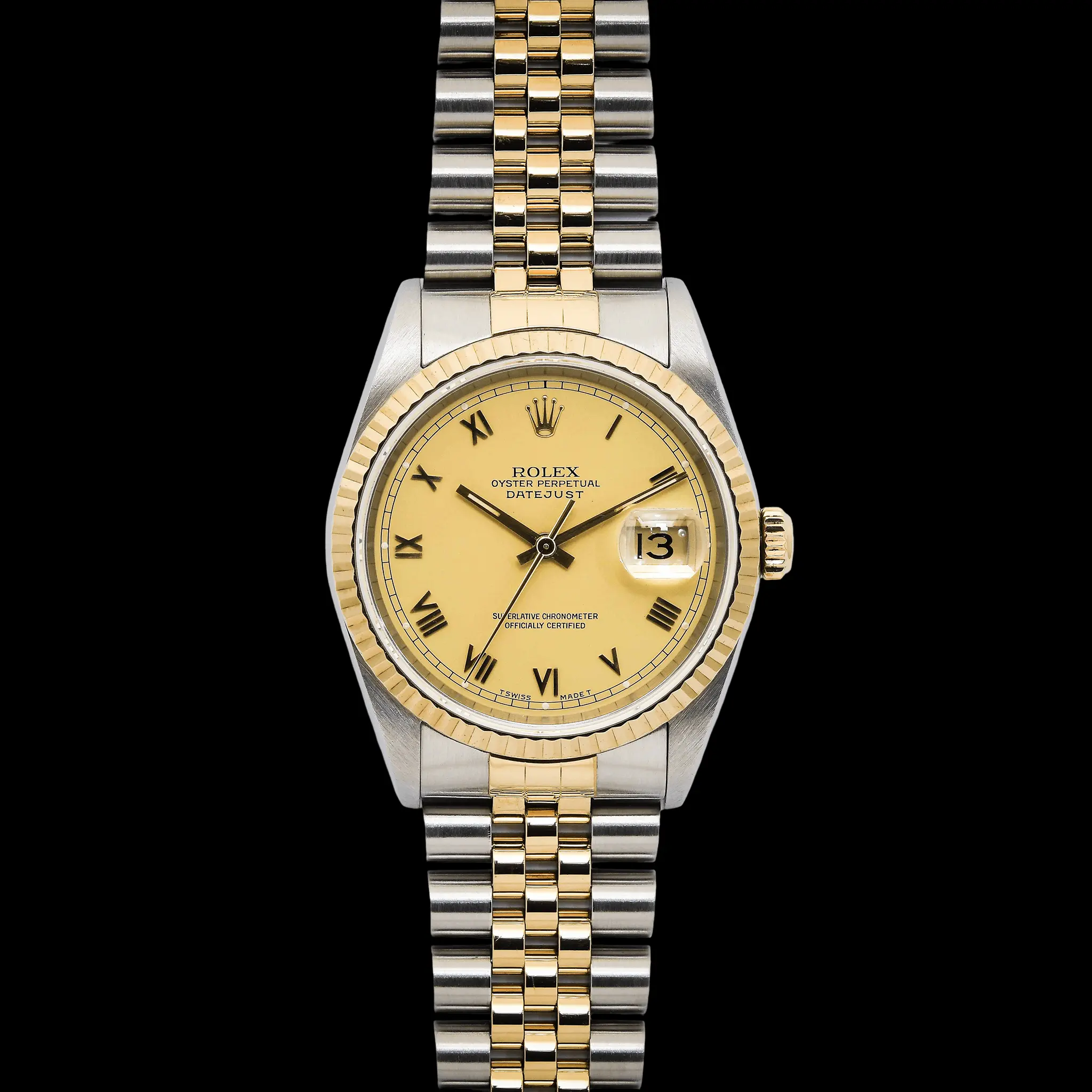 Rolex Datejust Two-Tone Champagne Dial Ref : 16233 - photo 2