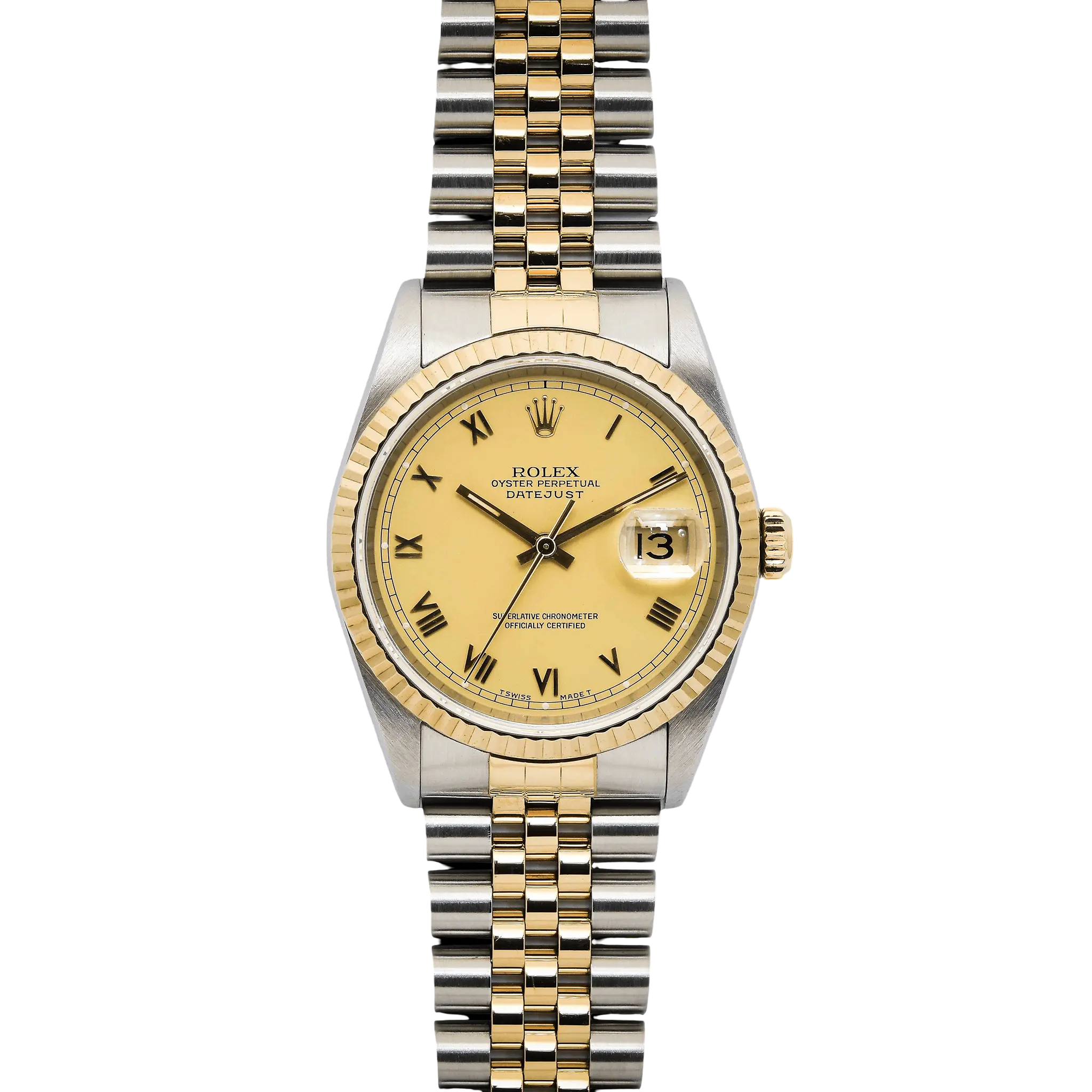 Rolex Datejust Two-Tone Champagne Dial Ref : 16233
