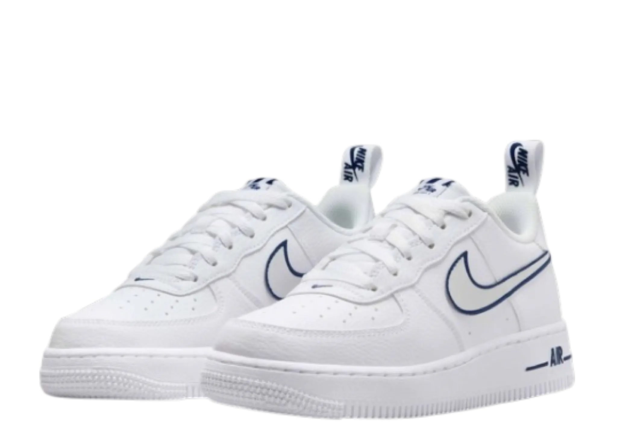 Nike Air Force 1 LV8 White Midnight Navy Photon Dust (Grade School) - photo 2
