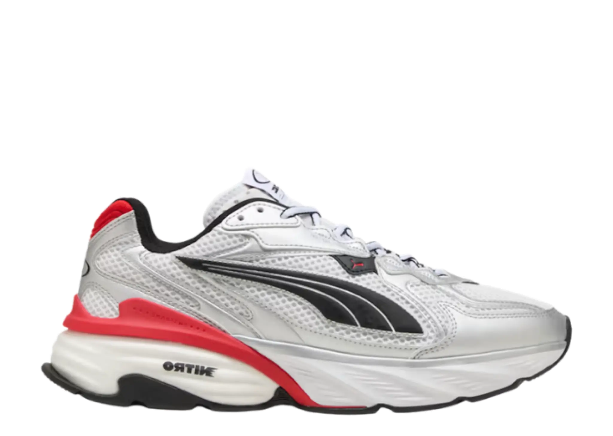 Puma Fade Nitro LS Silver White For All Time Red