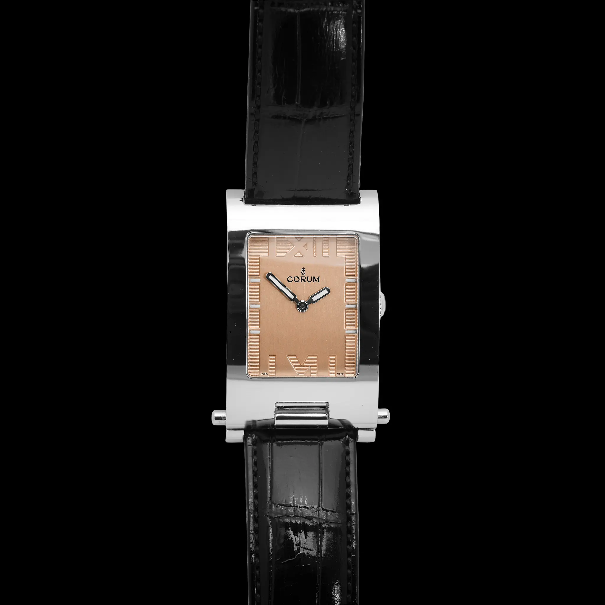 Corum Tabogan Convertible Case Salmon Dial Quartz Ref : 64.151.20 - photo 2