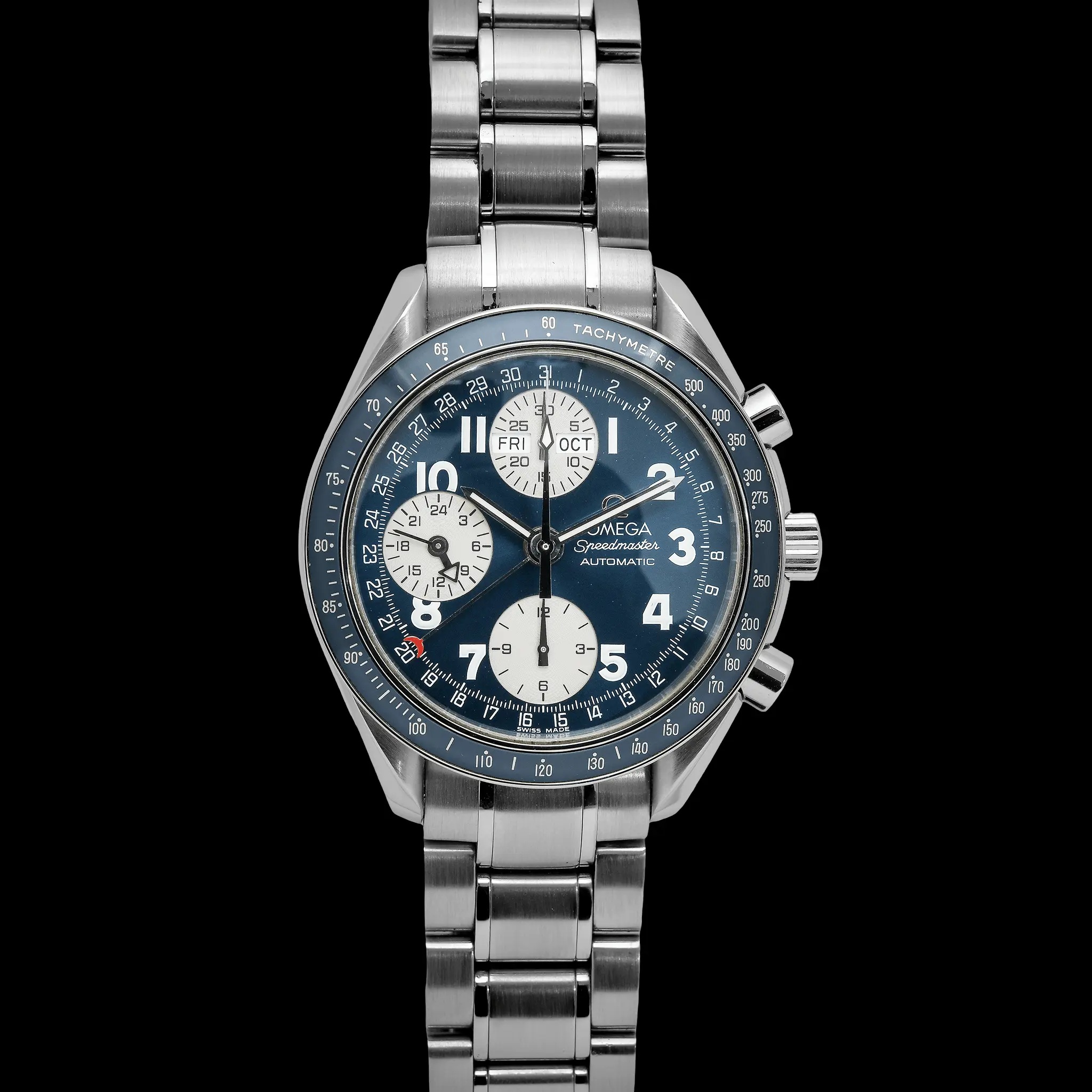 Omega Speedmaster Triple Date Reverse Blue Ref : 3523.81.00 - photo 2