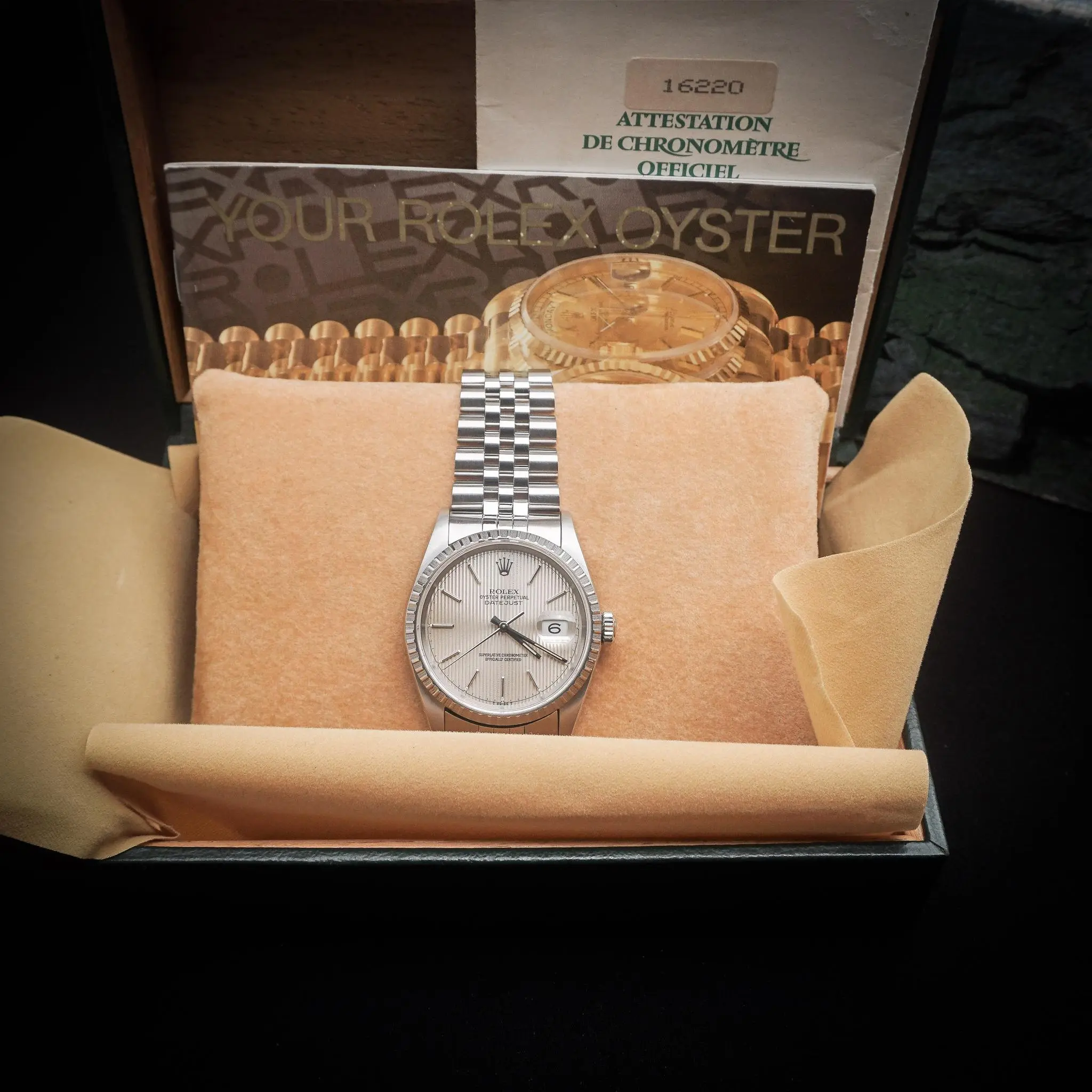 Rolex Datejust Tapestry Dial 36mm Ref : 16220 - photo 6