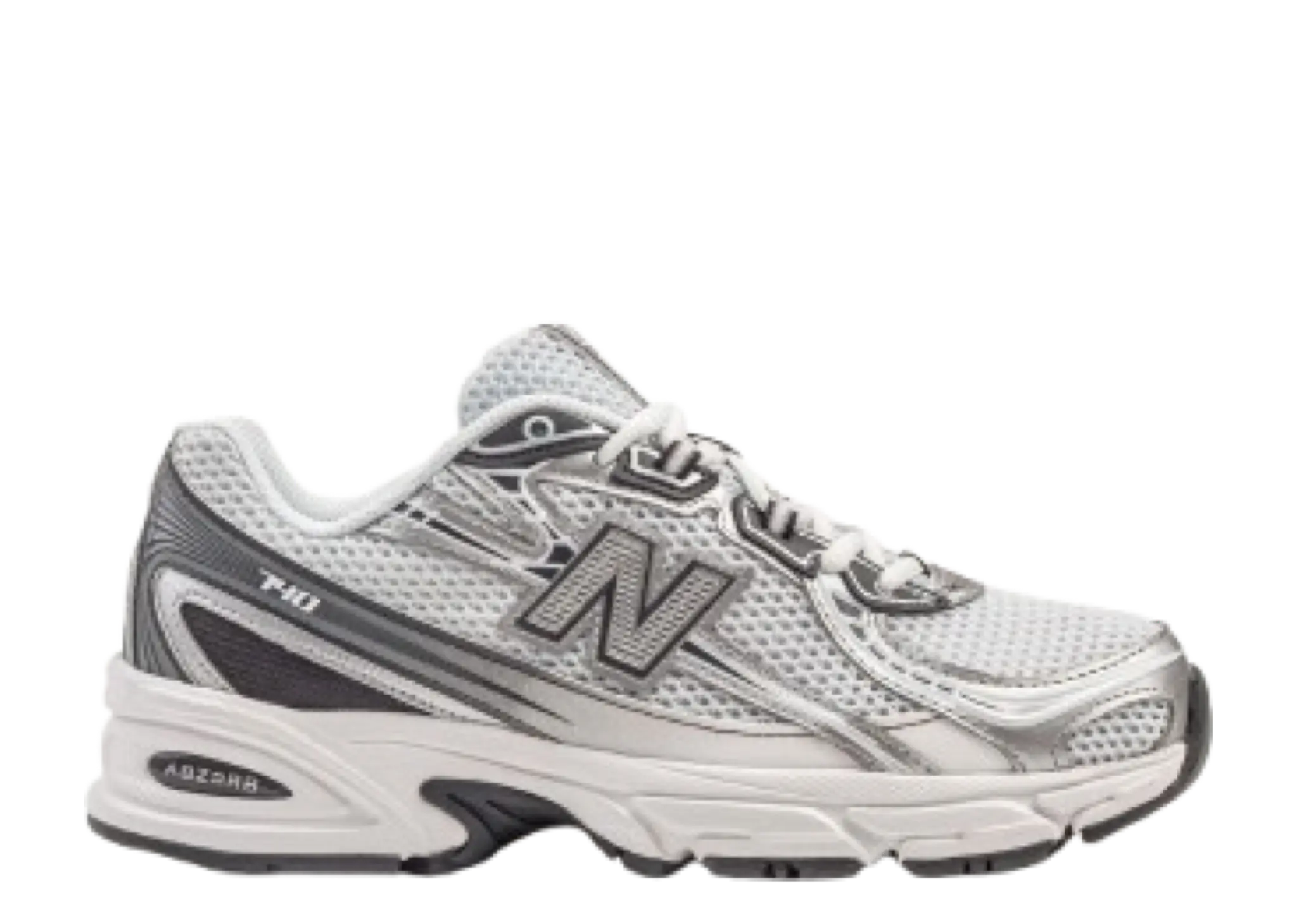 New Balance 740 White Metallic Silver Black
