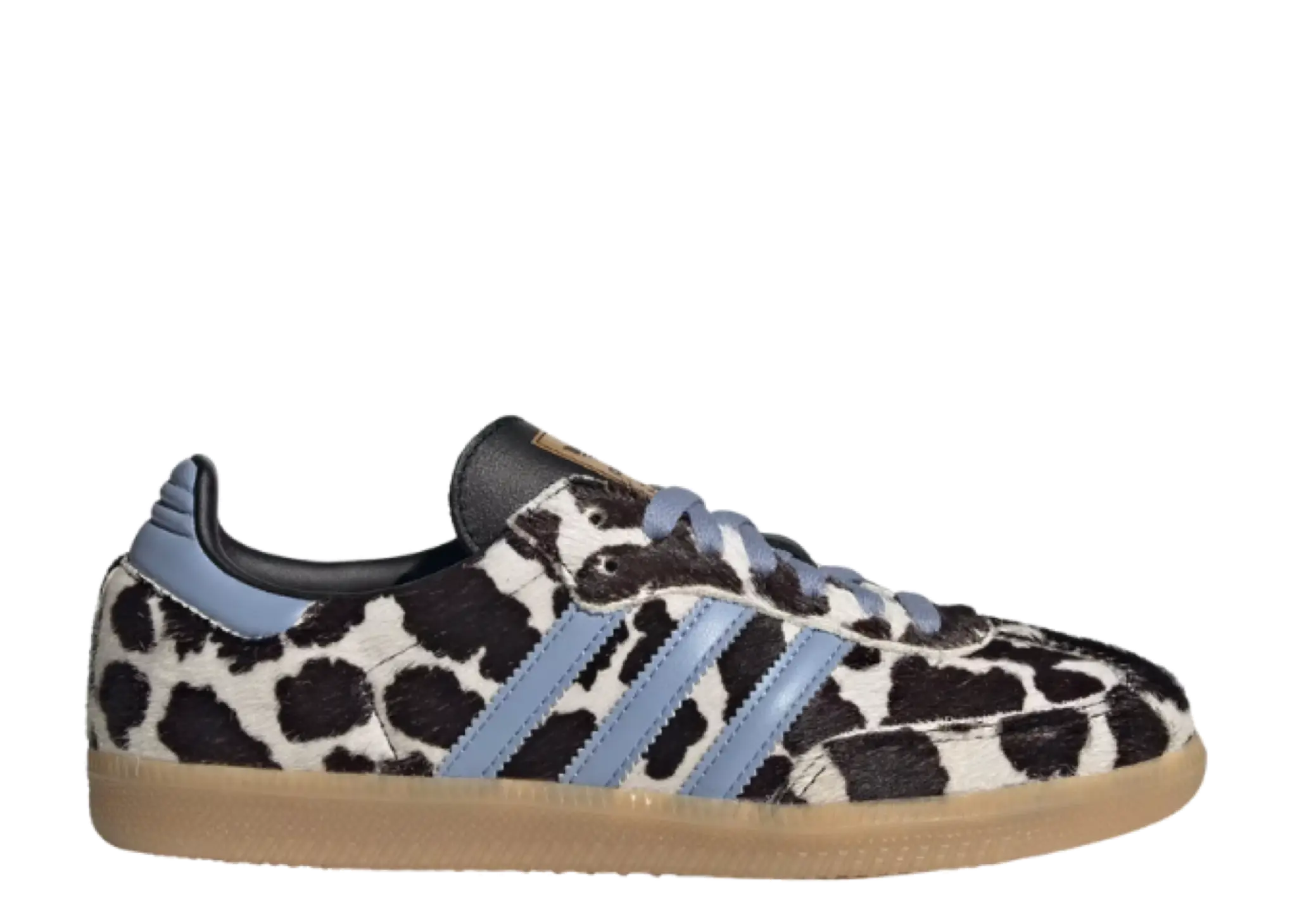 Adidas Samba OG Cow Print Chalk Blue Core Black (Women's)