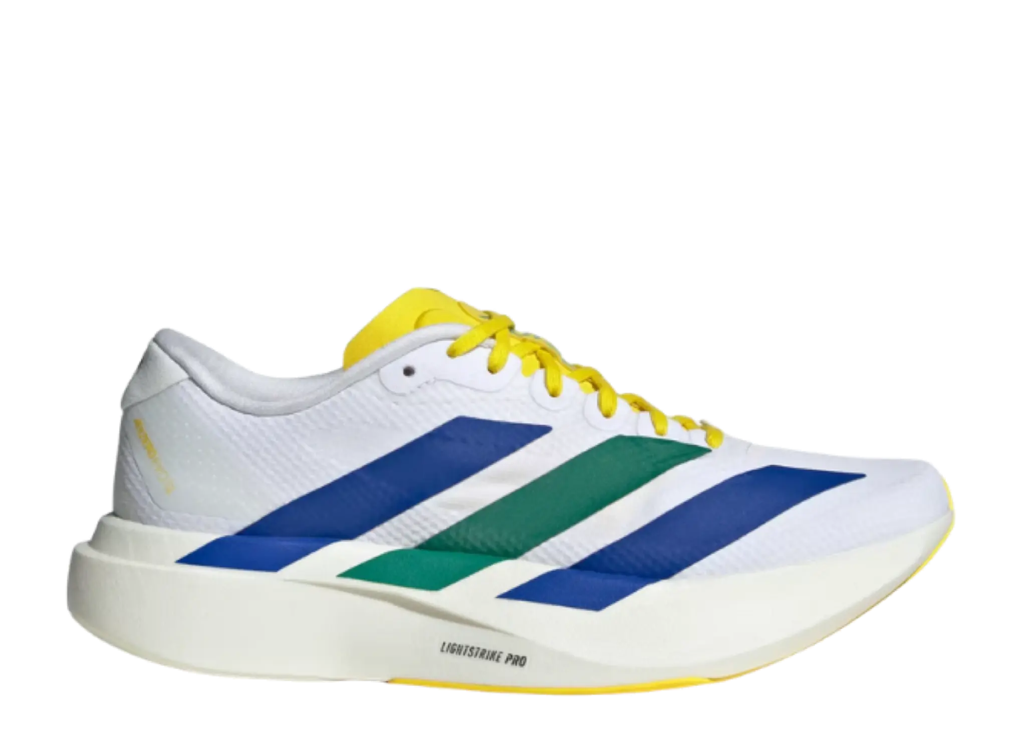 Adidas Adizero Evo SL Yellow Royal Blue Iron Metallic (Women's)
