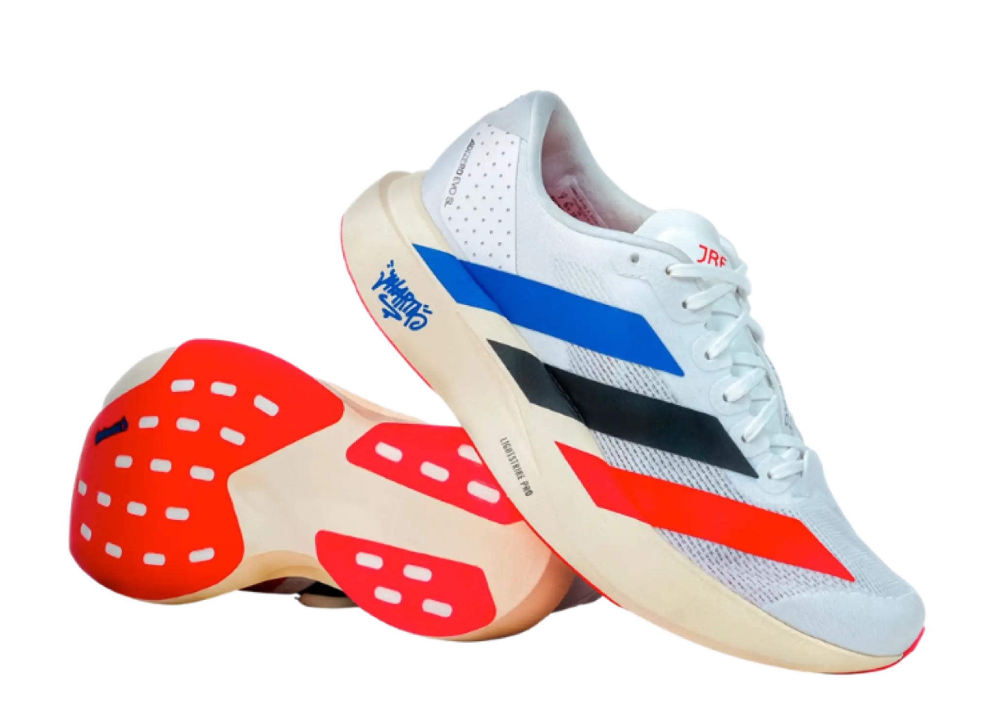 Adidas Adizero EVO SL JRF Edition Cloud White Pure Ruby Core Black - photo 2