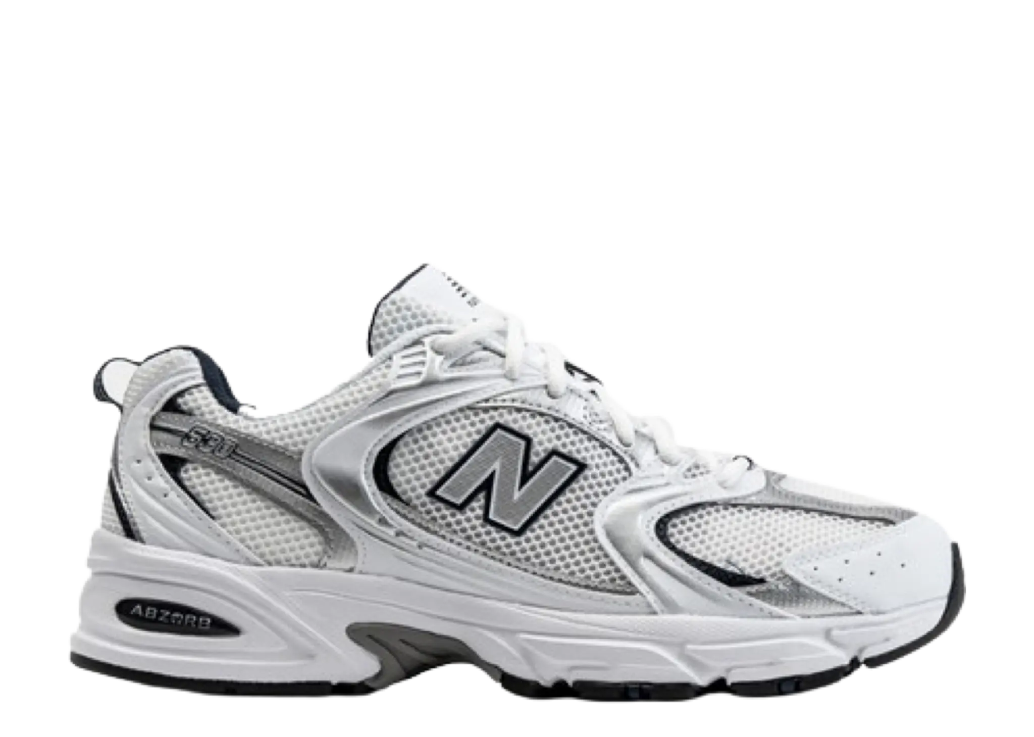 New Balance 530 White Silver Navy