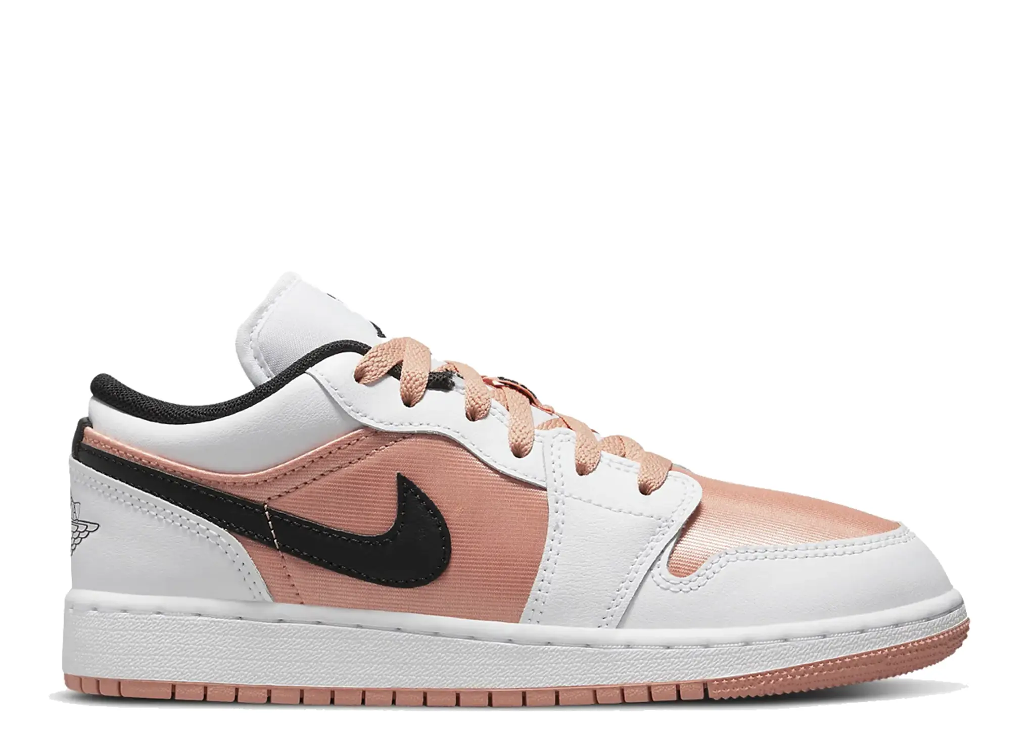 Air Jordan 1 Low White Light Madder Root (Grade School)